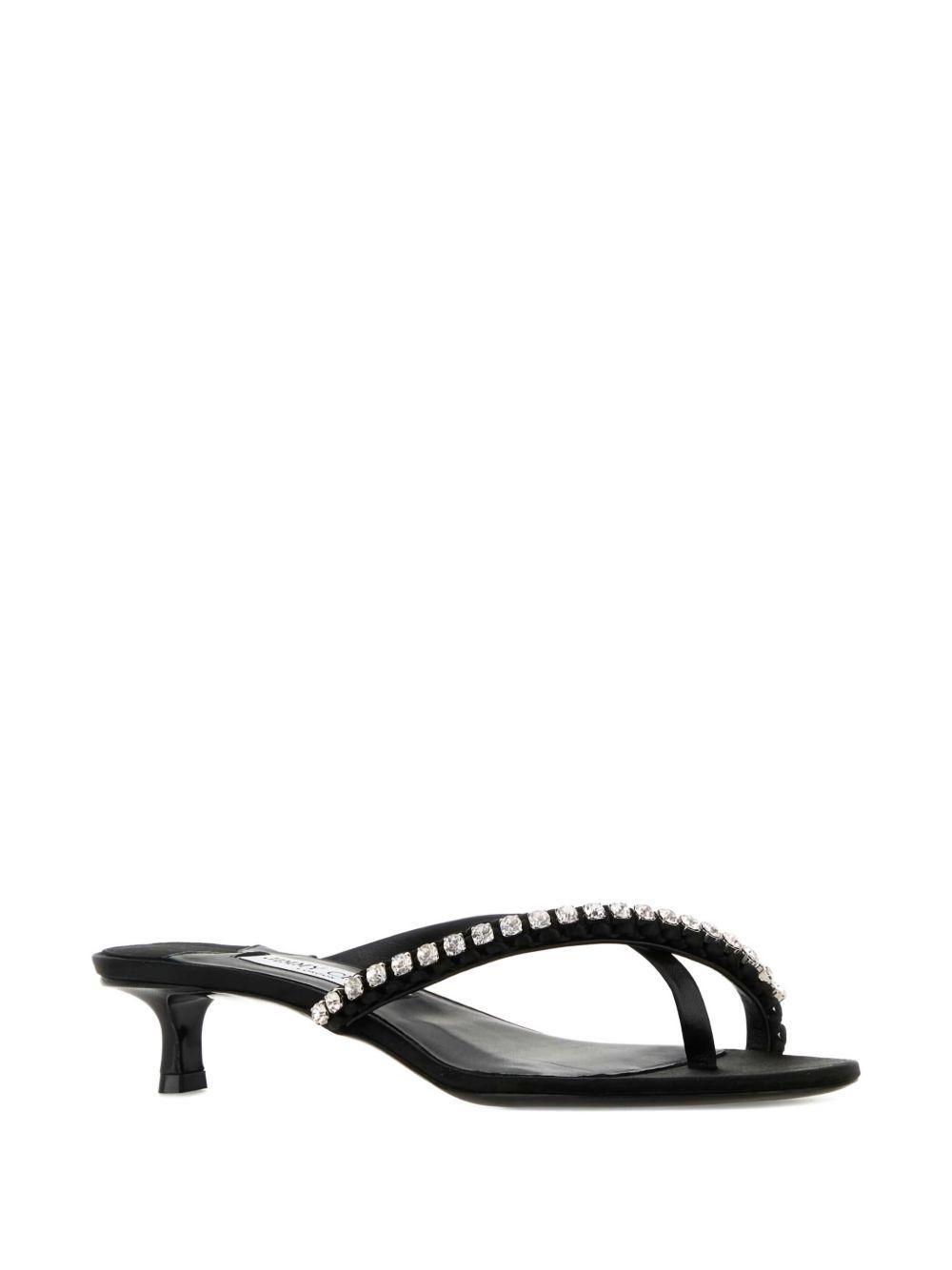 rhinestone-embellished heeled sandals Product Image