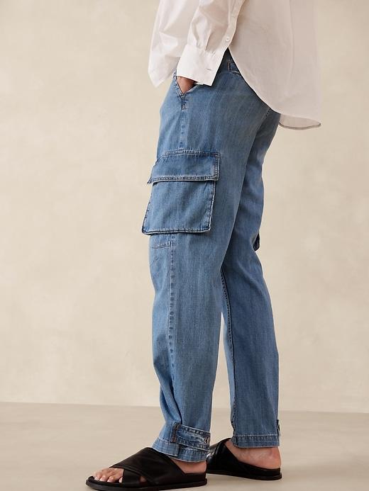 High-Rise Cargo Jean Product Image