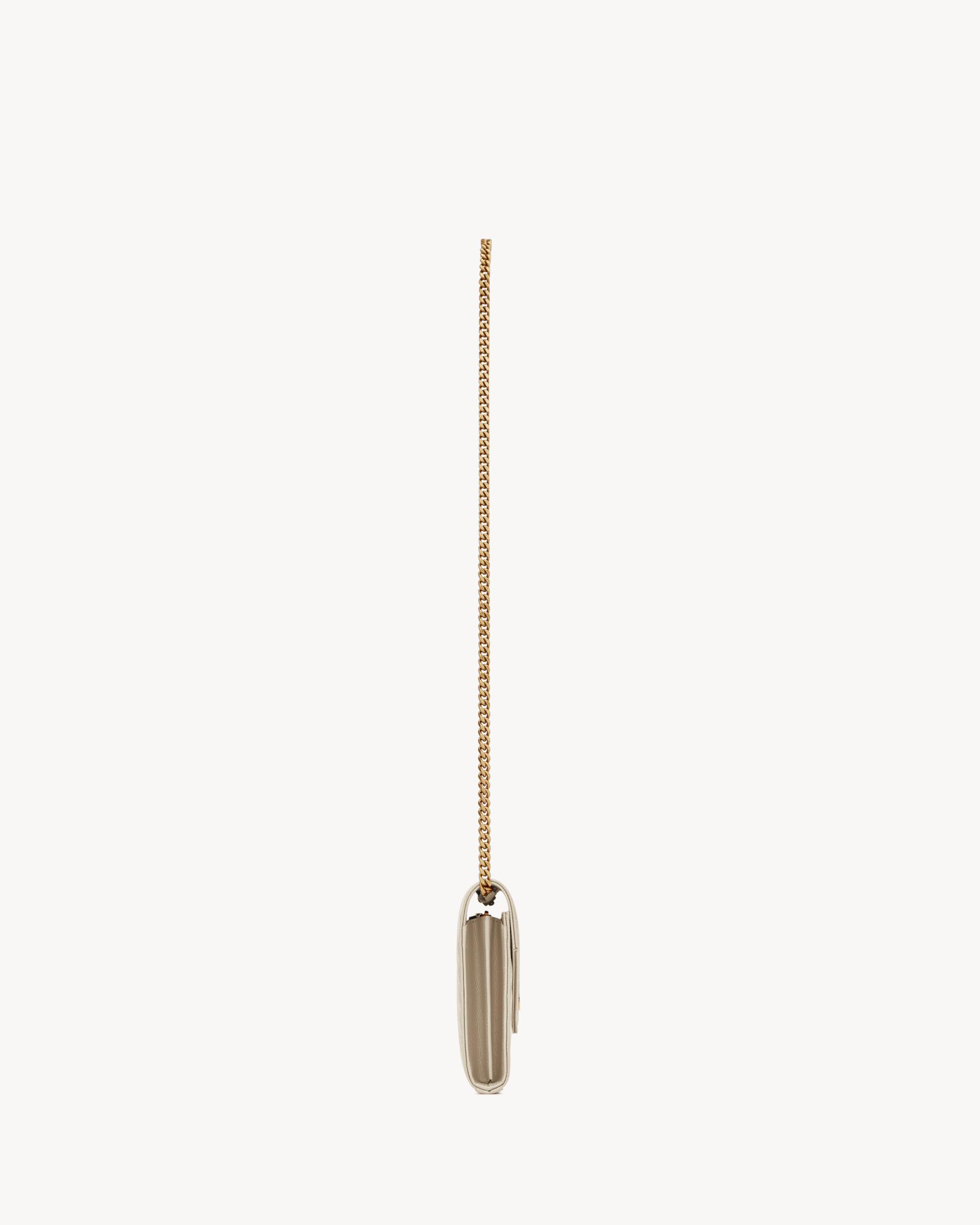 CLASSIC CASSANDRE CHAIN WALLET IN GRAIN DE POUDRE LEATHER Product Image