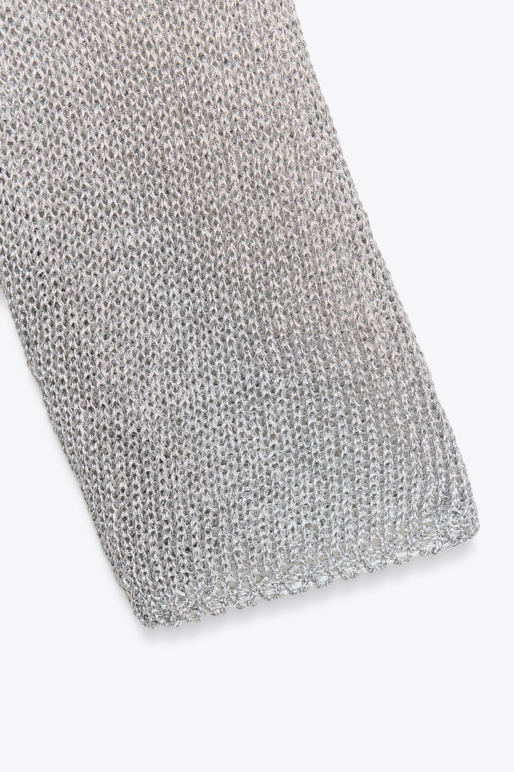 METALLIC KNIT SWEATER Product Image