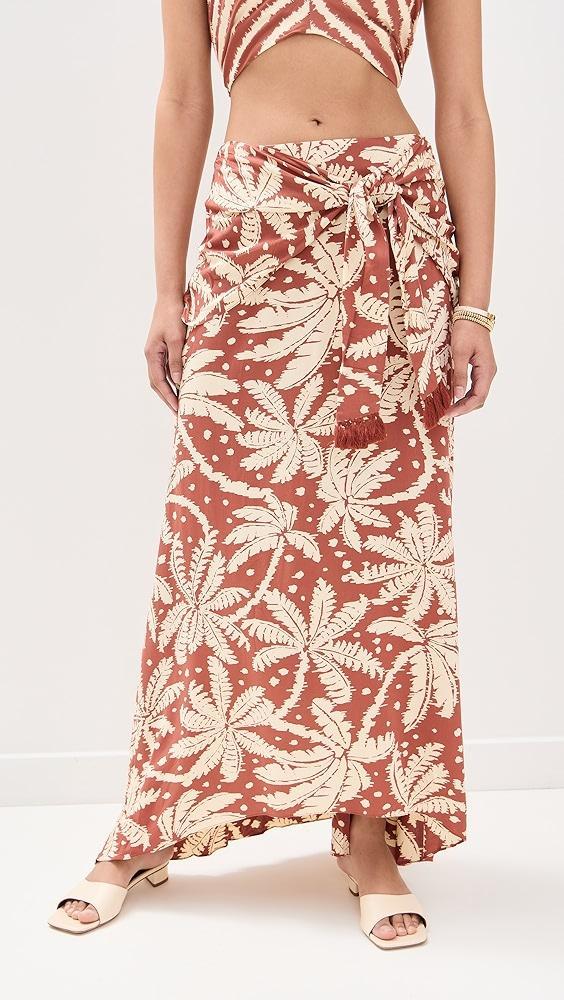 Dress To Cropped Crepe Skirt In Bahia Print | Shopbop Product Image