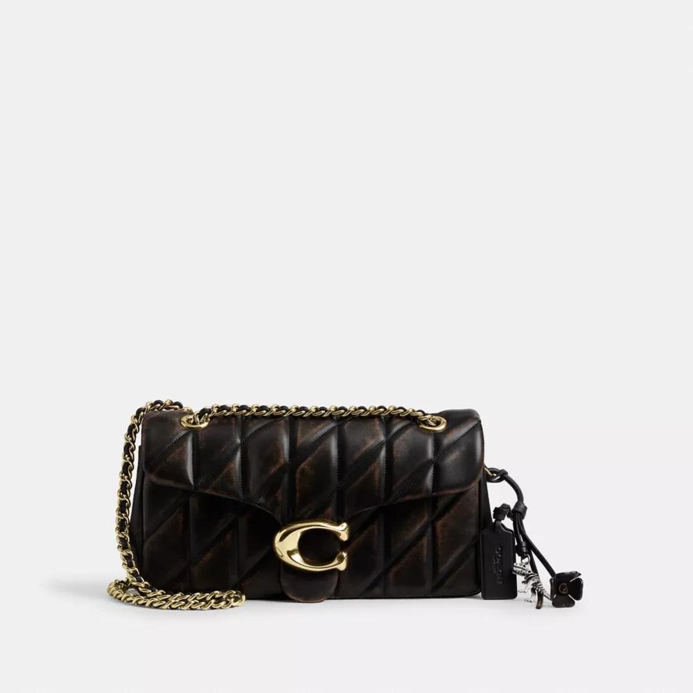 Tabby Shoulder Bag 26 In Loved Leather With Quilting Product Image