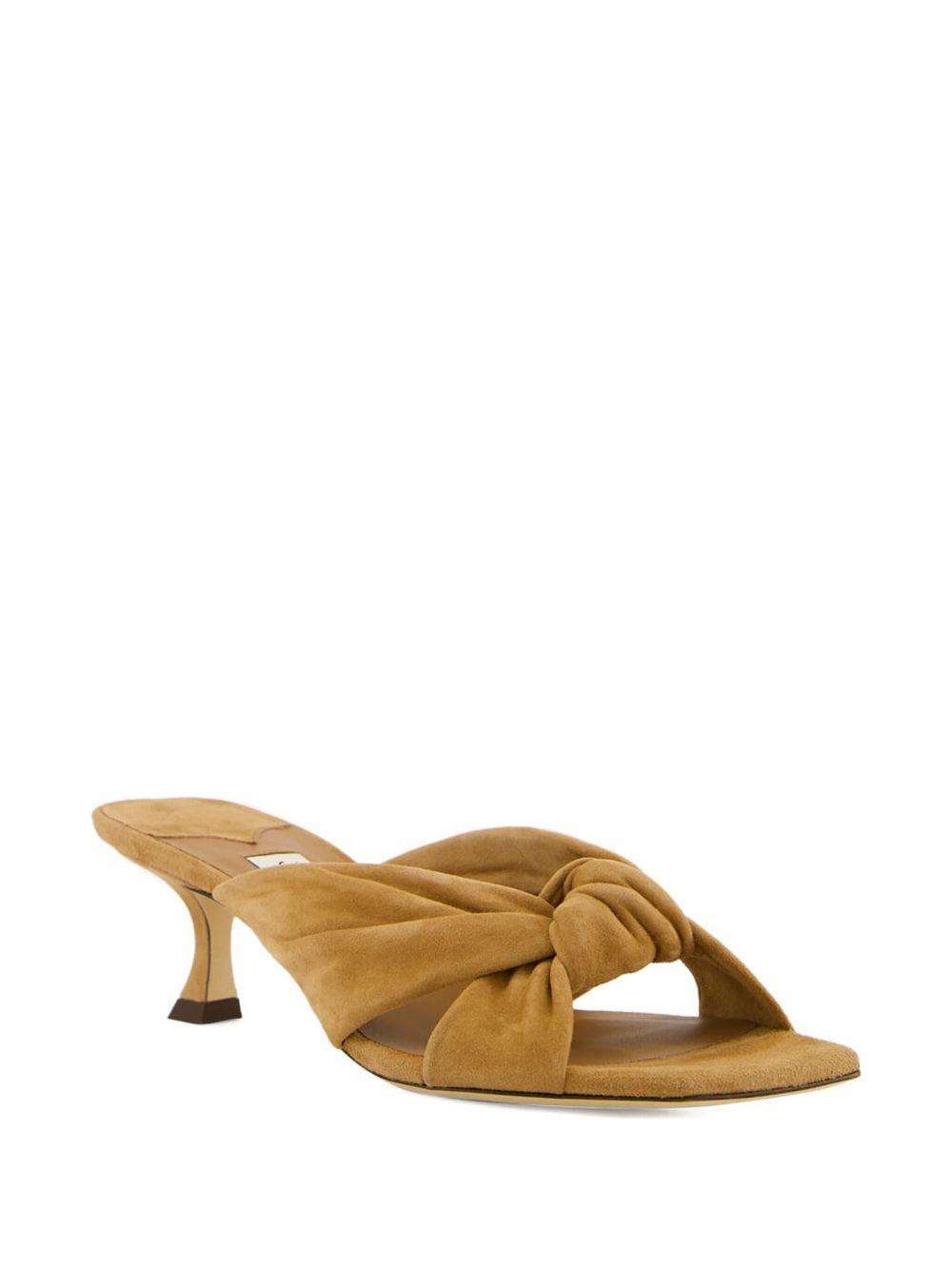 50mm knotted suede sandals Product Image