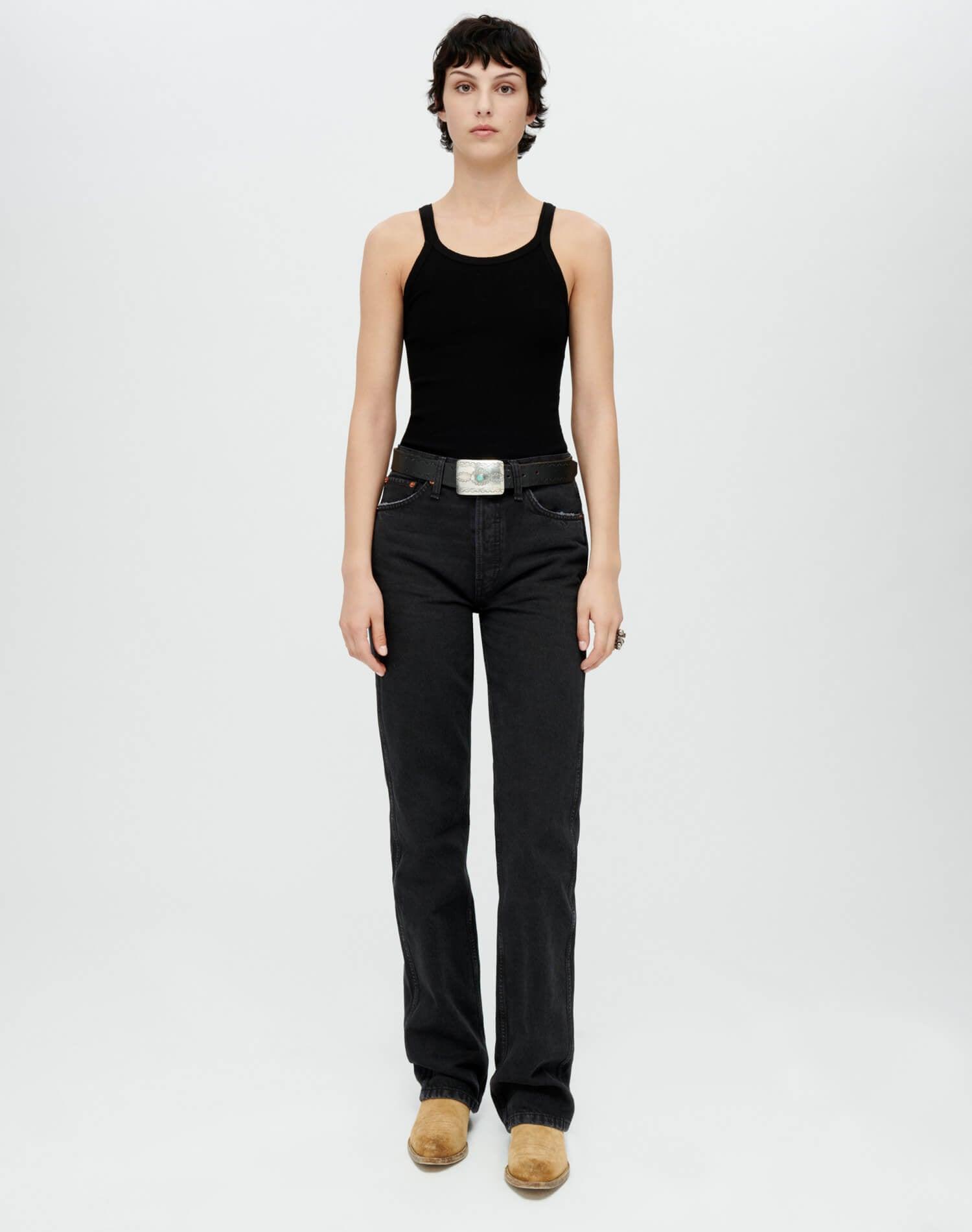 High Rise Loose -  Washed Black Product Image