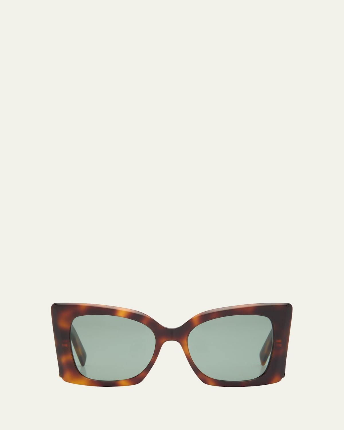 Womens Monogram Acetate 54MM Blaze Rectangular Sunglasses Product Image