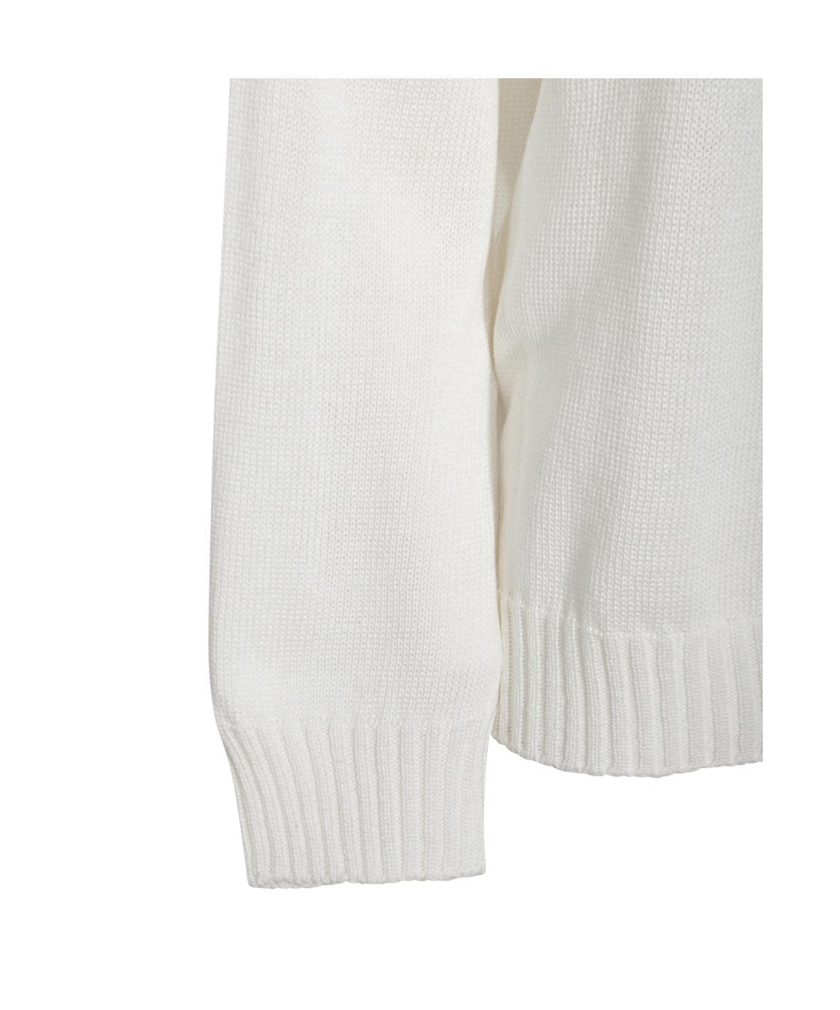 FABIANA FILIPPI Long-sleeved Sweater In White Product Image