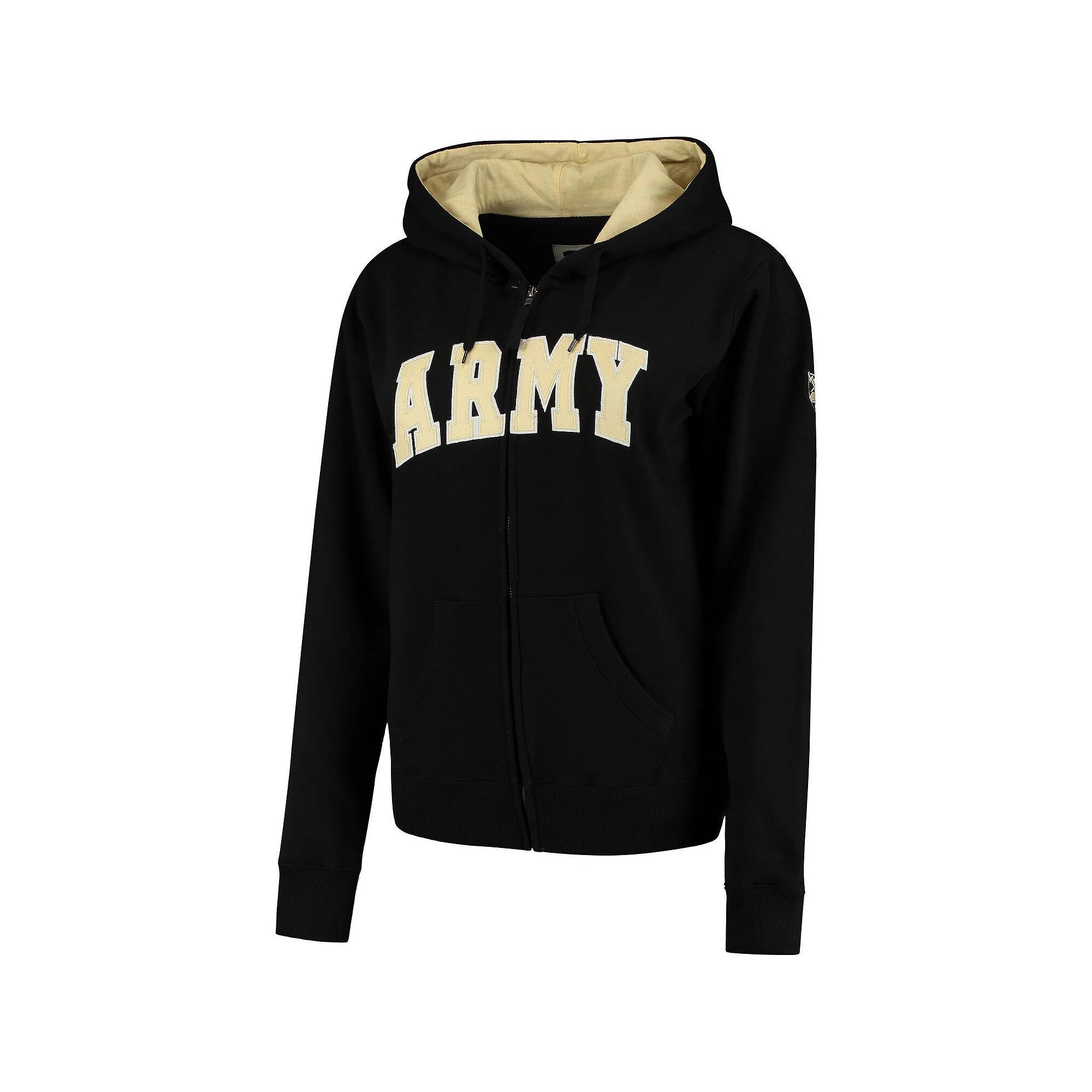 Womens Stadium Athletic Black Army Black Knights Helmet Arched Name Full-Zip Sweatshirt Product Image