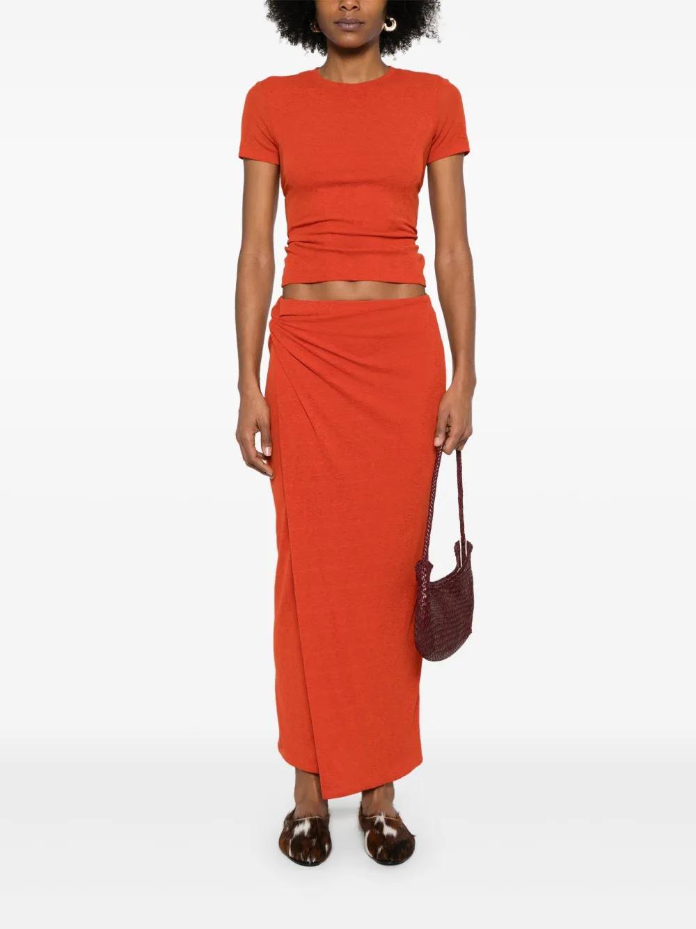 draped midi skirt Product Image