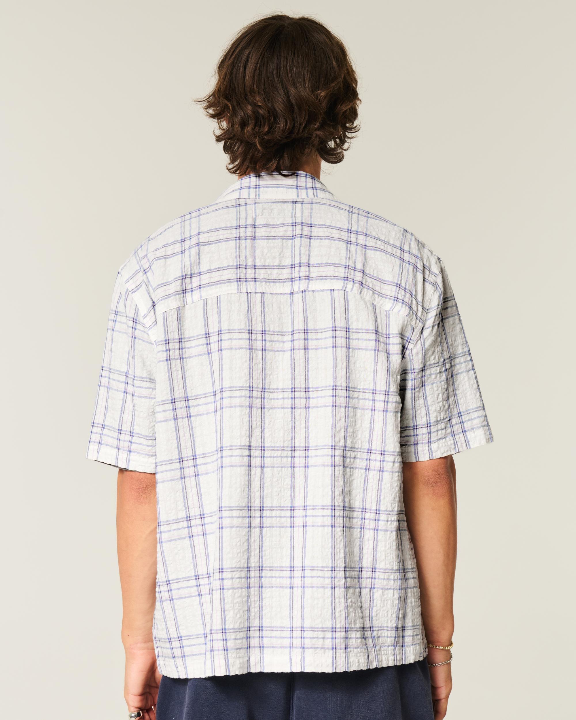 Boxy Short-Sleeve Pocket Shirt Product Image