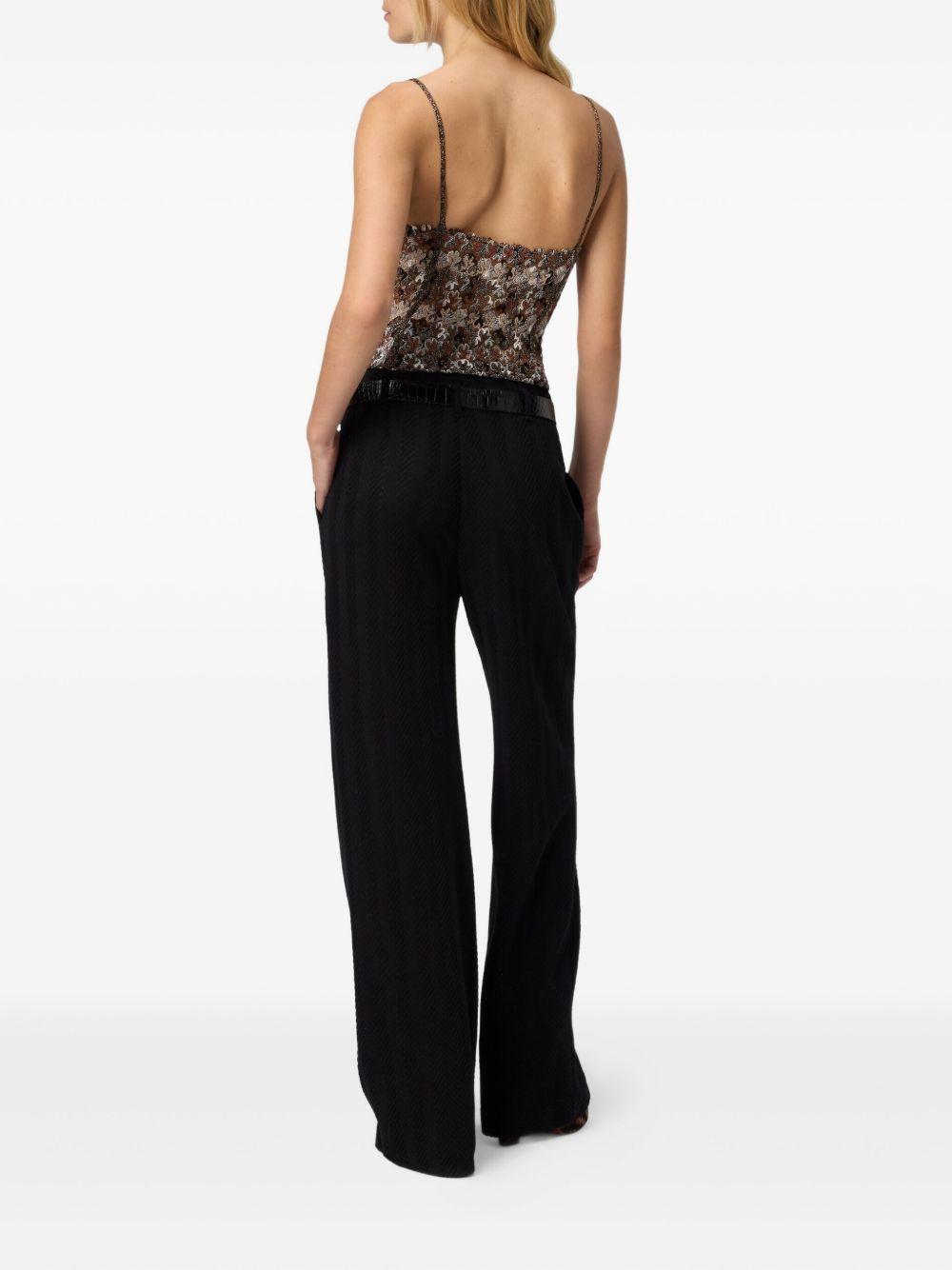 crochet-embellishment top Product Image