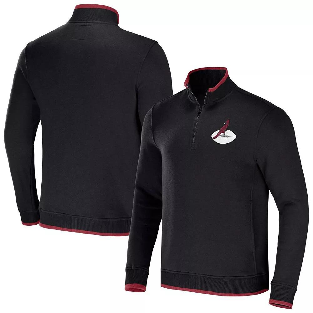 Men's NFL x Darius Rucker Collection by Fanatics Black Arizona Cardinals Logo Quarter-Zip Top, Size: 3XL Product Image