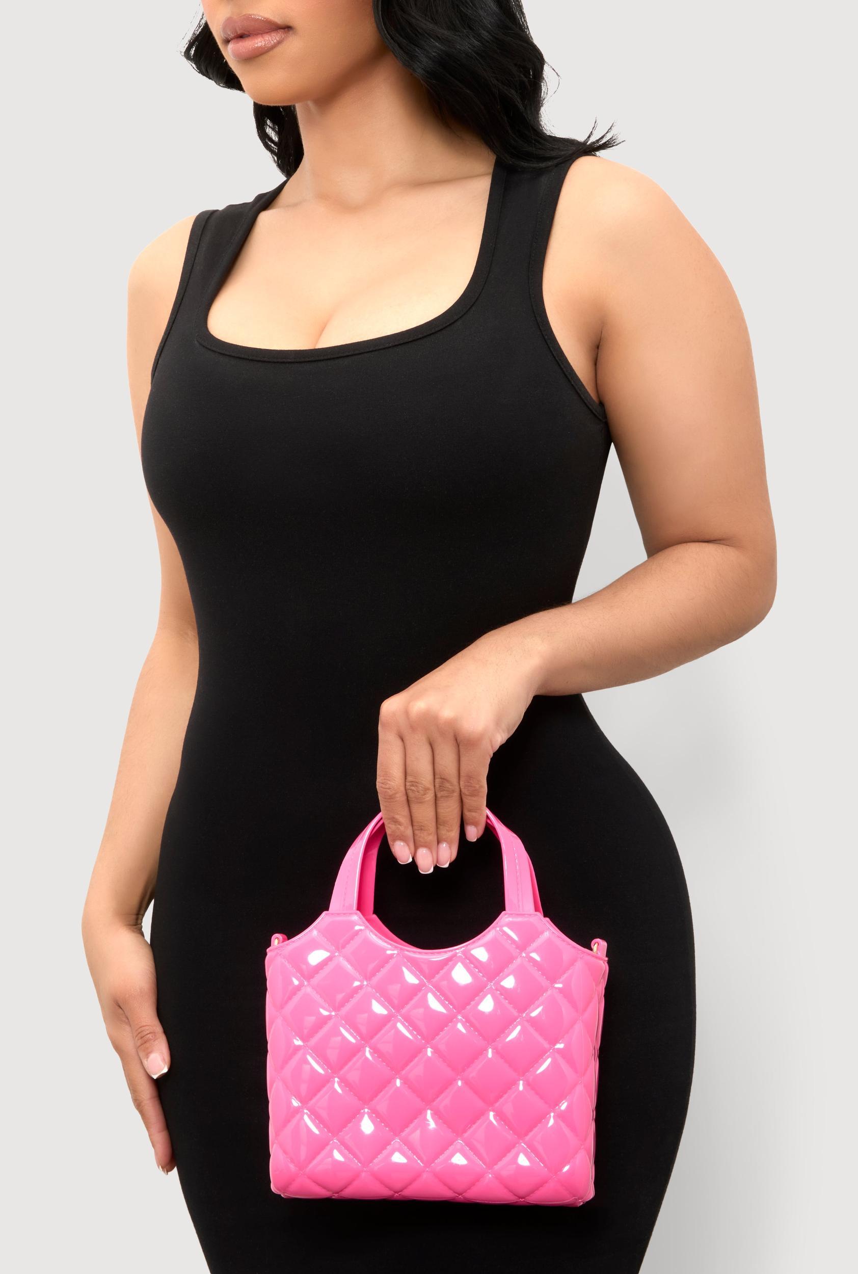 Jelly Quilted Convertible Handbag Female Product Image