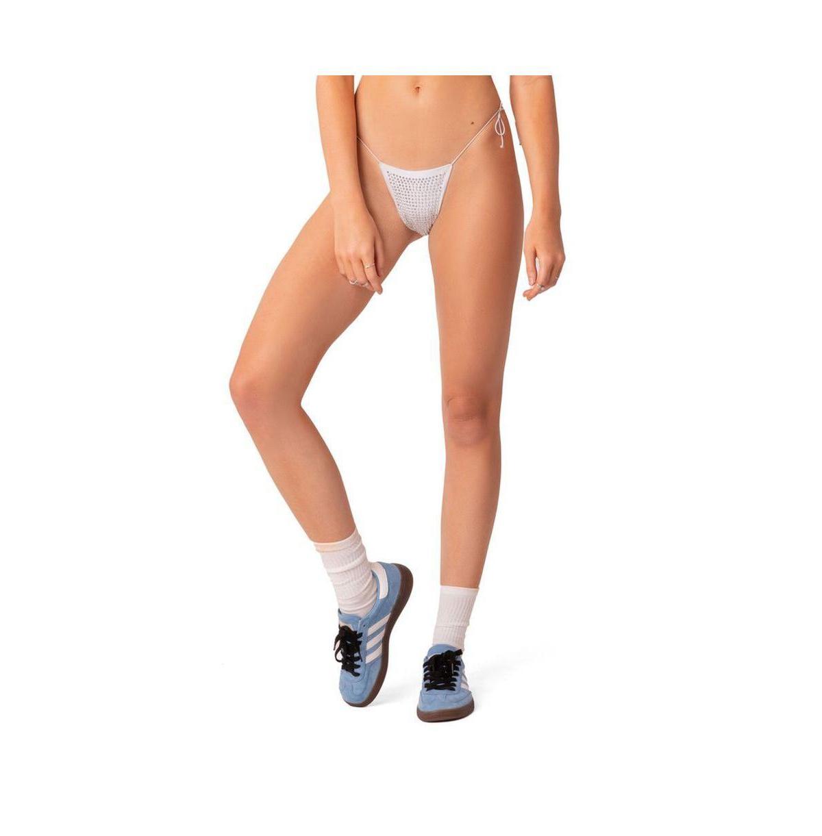 Edikted Womens Bikini Bottoms With Diamonds Product Image