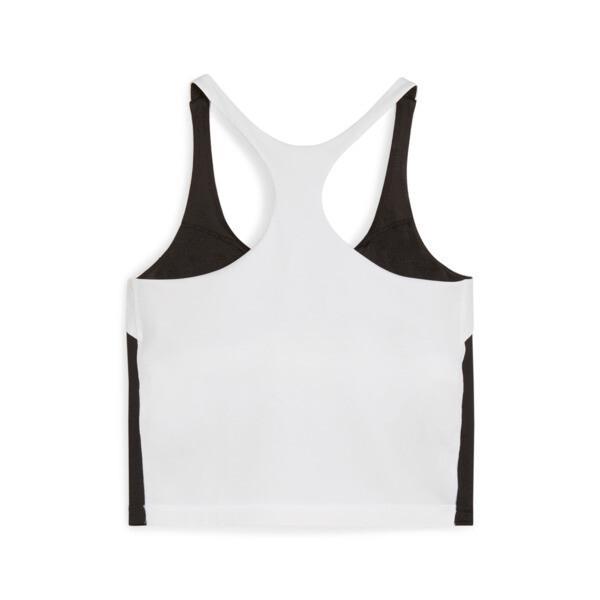 PUMA "Train All Day" Women's 2-in-1 Training Tank Top in Black/White Product Image