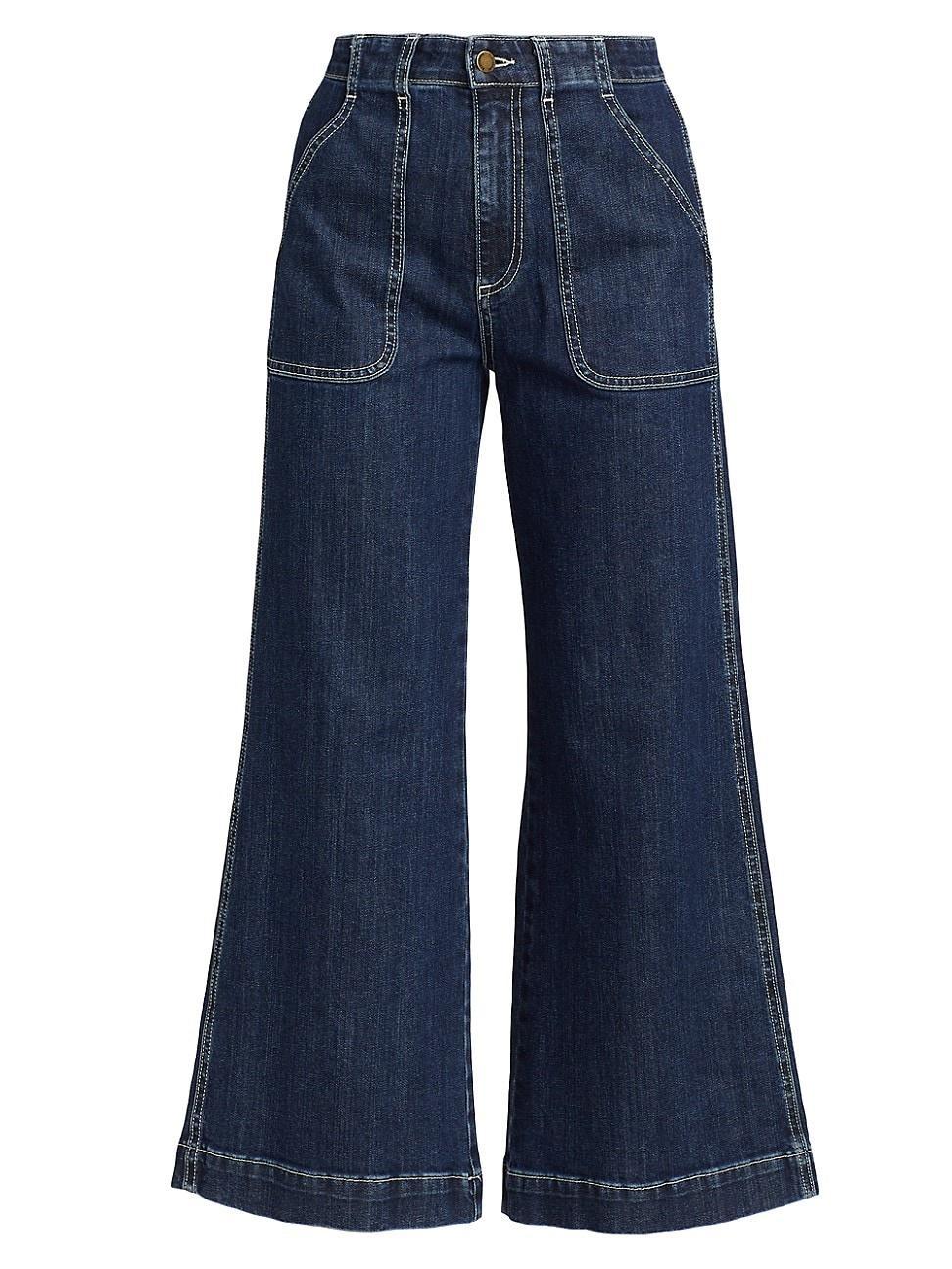 Womens Theodora High-Rise Cropped Jeans Product Image