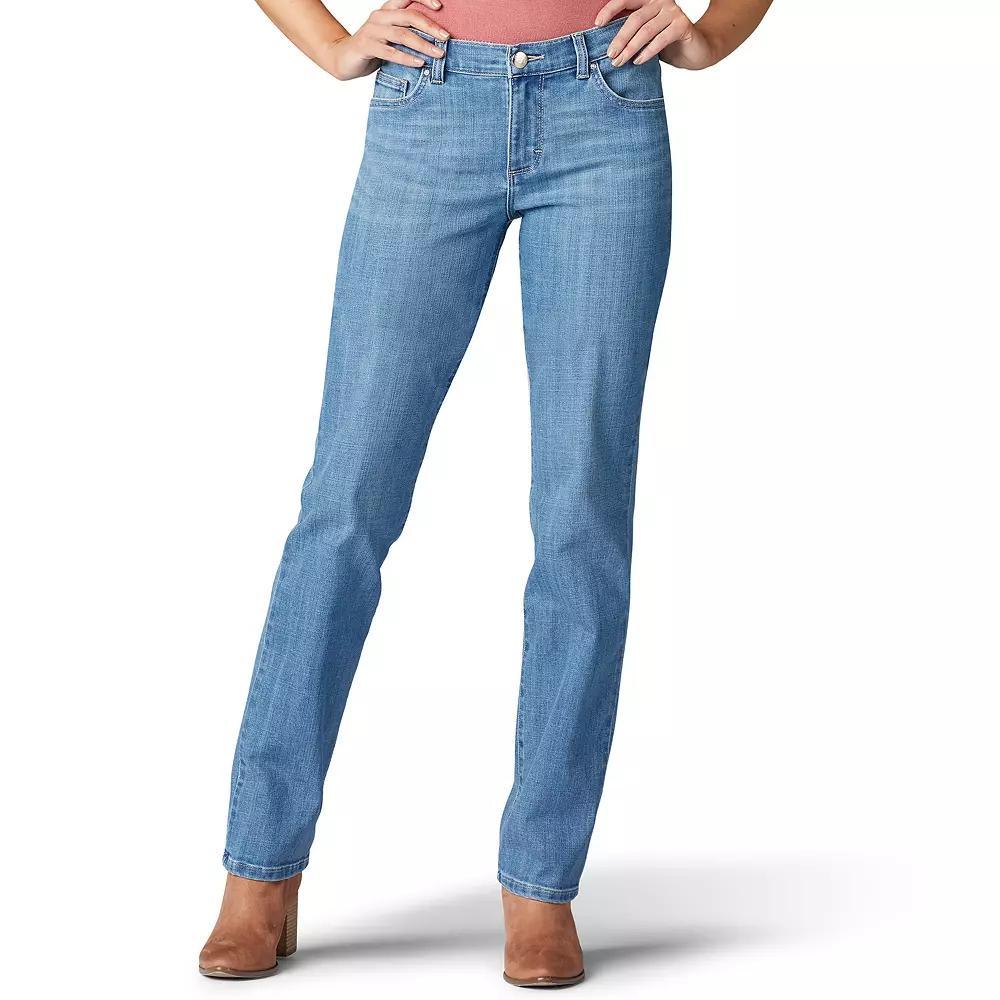 Women's Lee® Relaxed Fit Straight-Leg Jeans, Size: 6 Regular, Inspire Blue Product Image