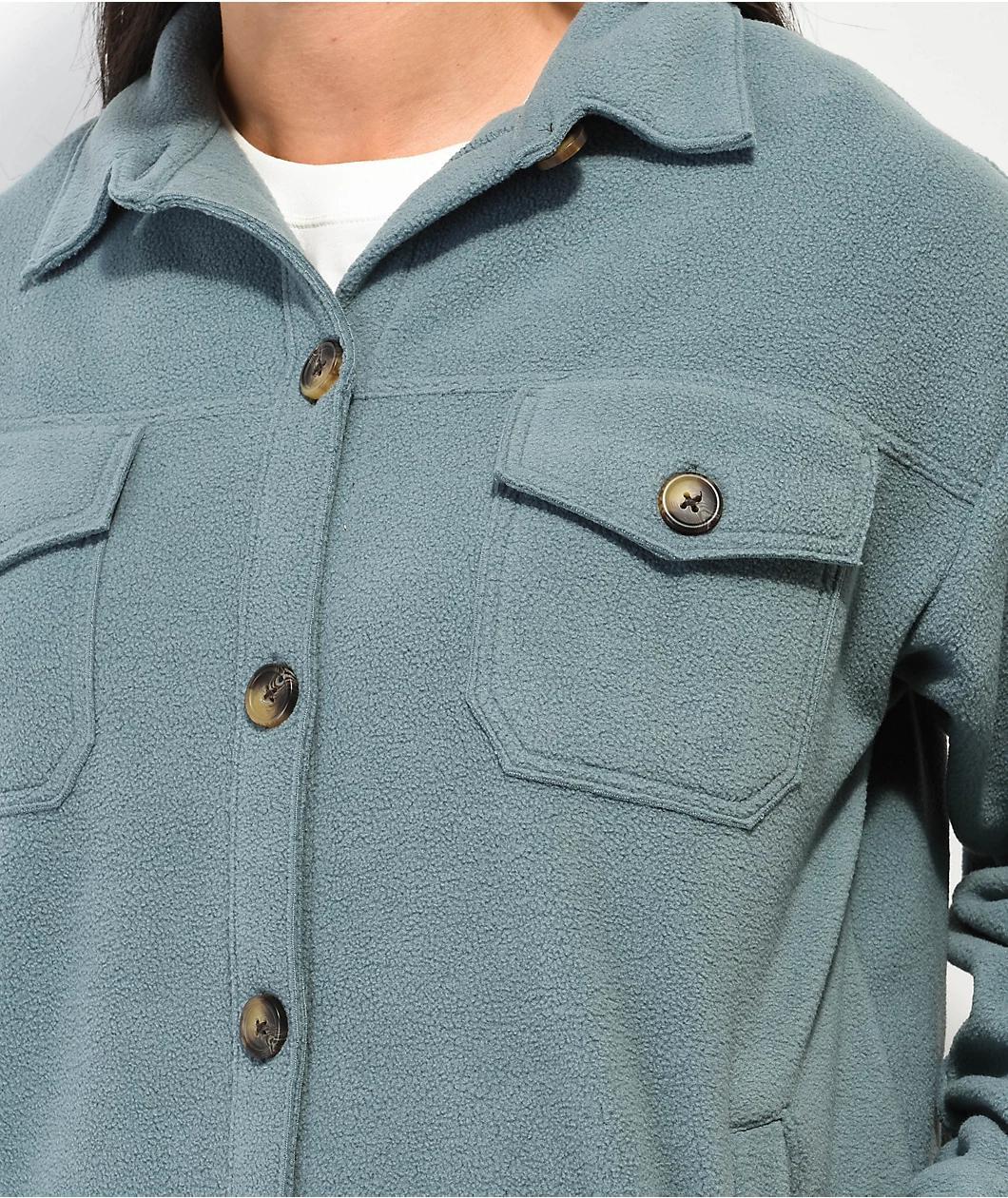 Unionbay Carleen Blue Fleece Shacket Product Image