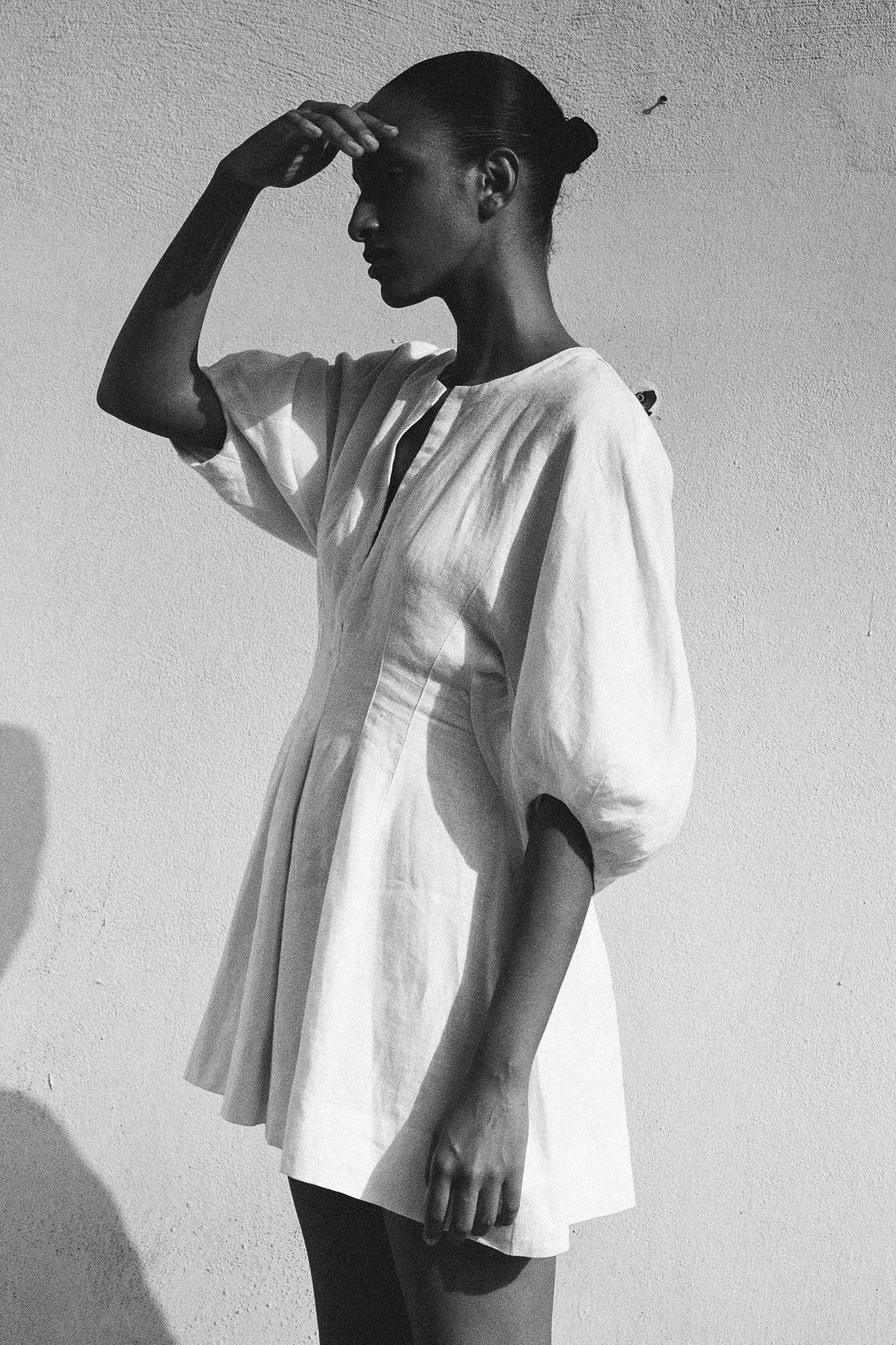 Soleil Mini Dress White - Final Sale Product Image