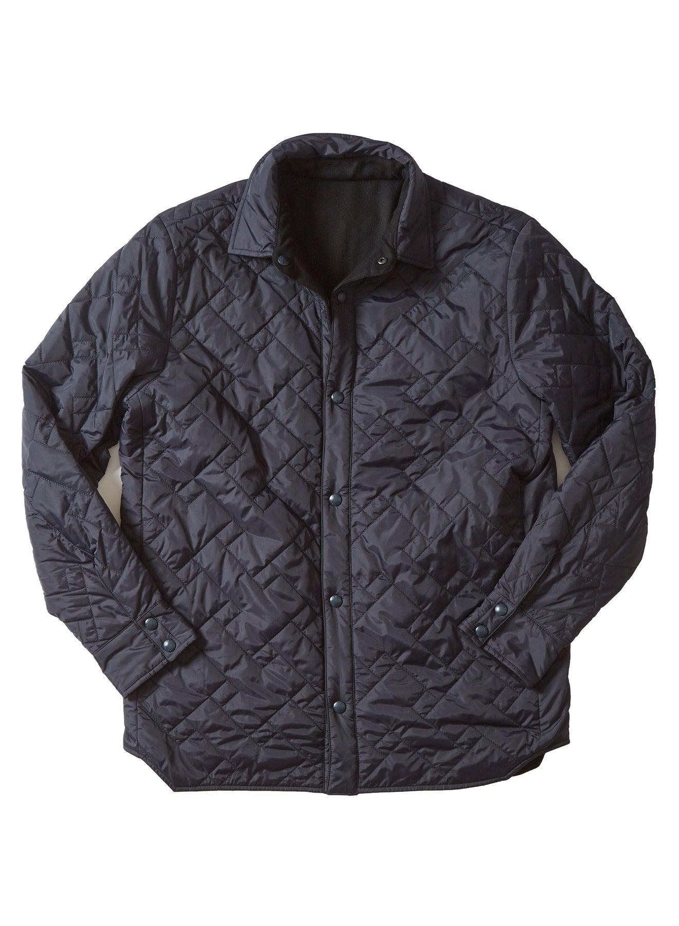 Insulated Reversible Shirt Jacket SMP - Navy (Final Sale)* Product Image