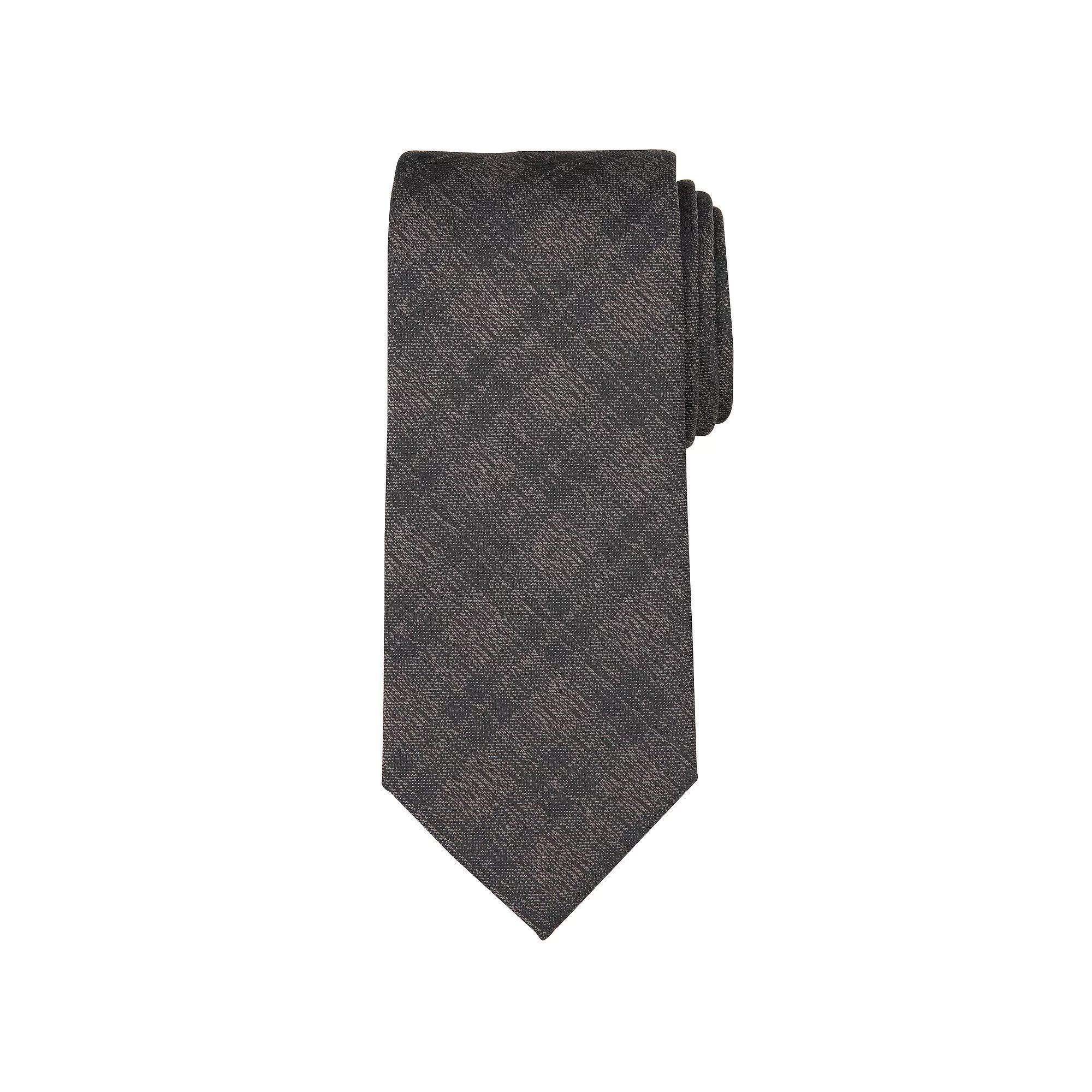 Men's Bespoke Patterned Tie, Brown Lanett Product Image