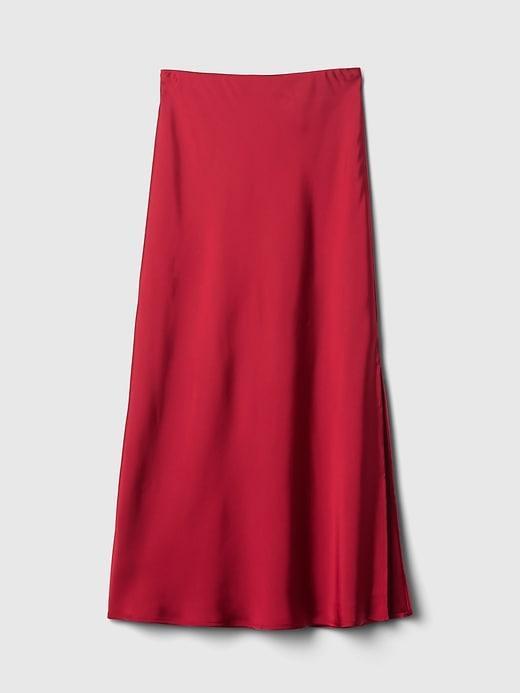 Satin Maxi Skirt Product Image