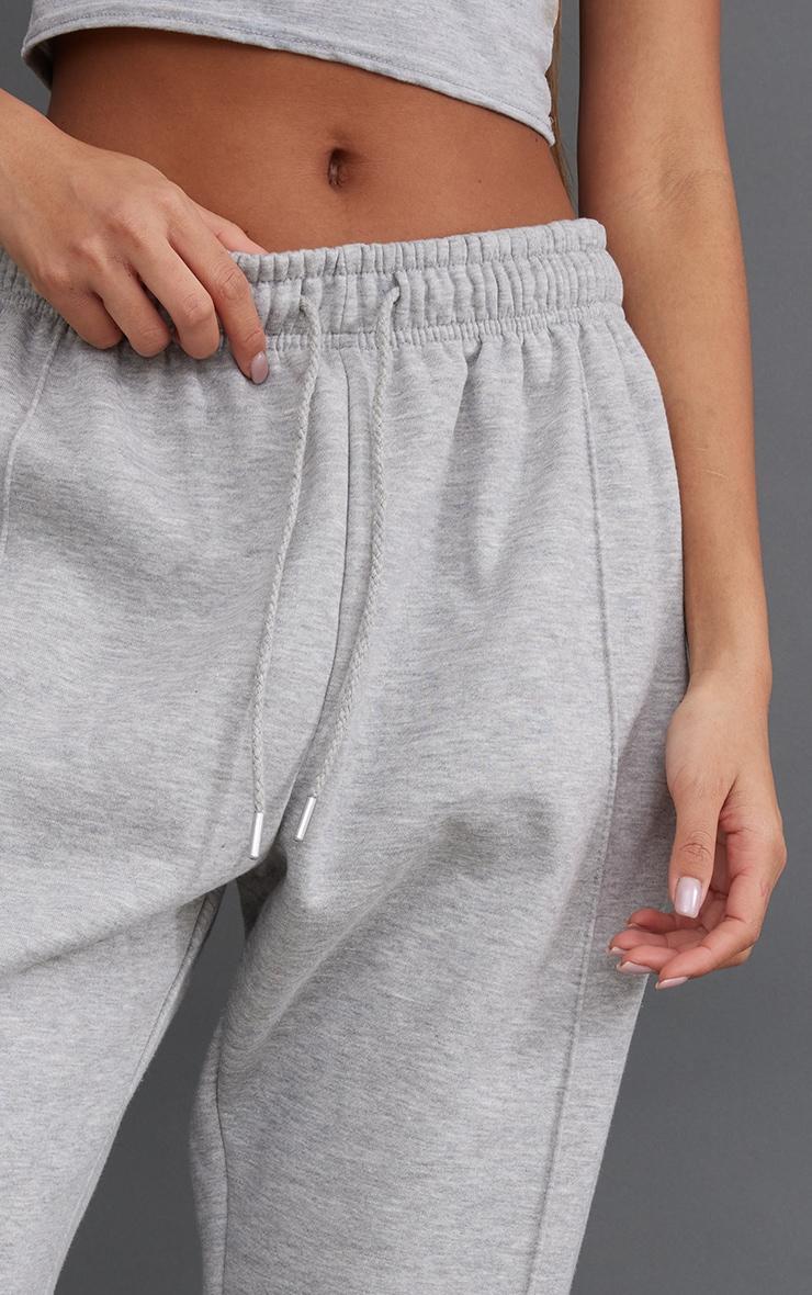 Ash Grey Basic Wide Leg Sweatpants Product Image