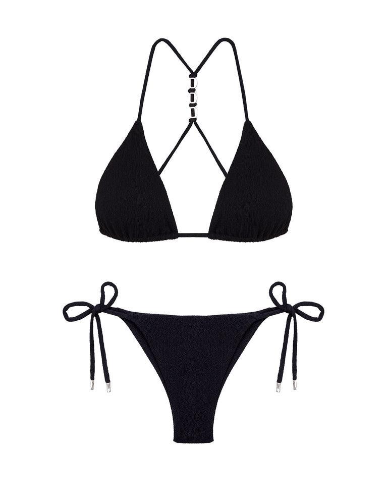 Firenze Cleo T Back Tri Top - Black Product Image