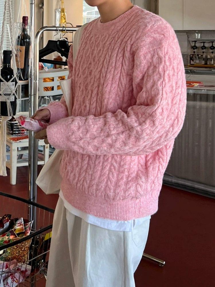 RT No. 12028 TWIST KNIT PULLOVER SWEATER Product Image