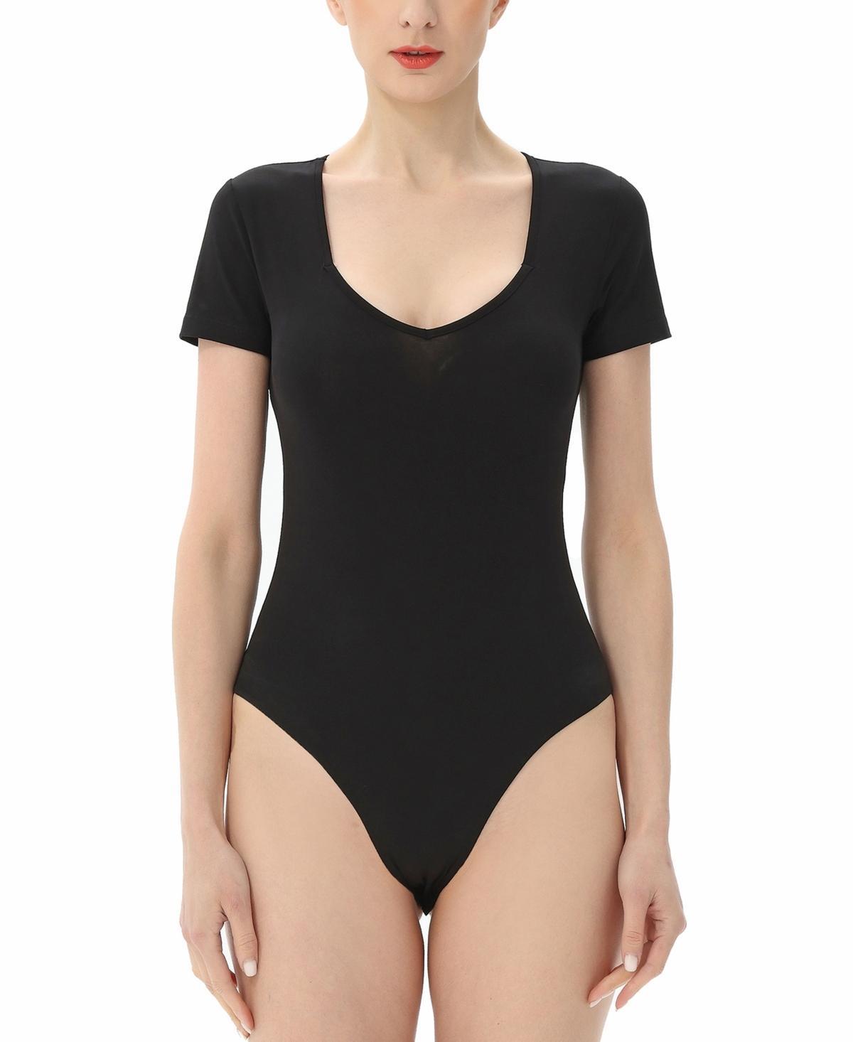 kimi + kai Womens Sweetheart Neck Basic Bodysuit Top Product Image