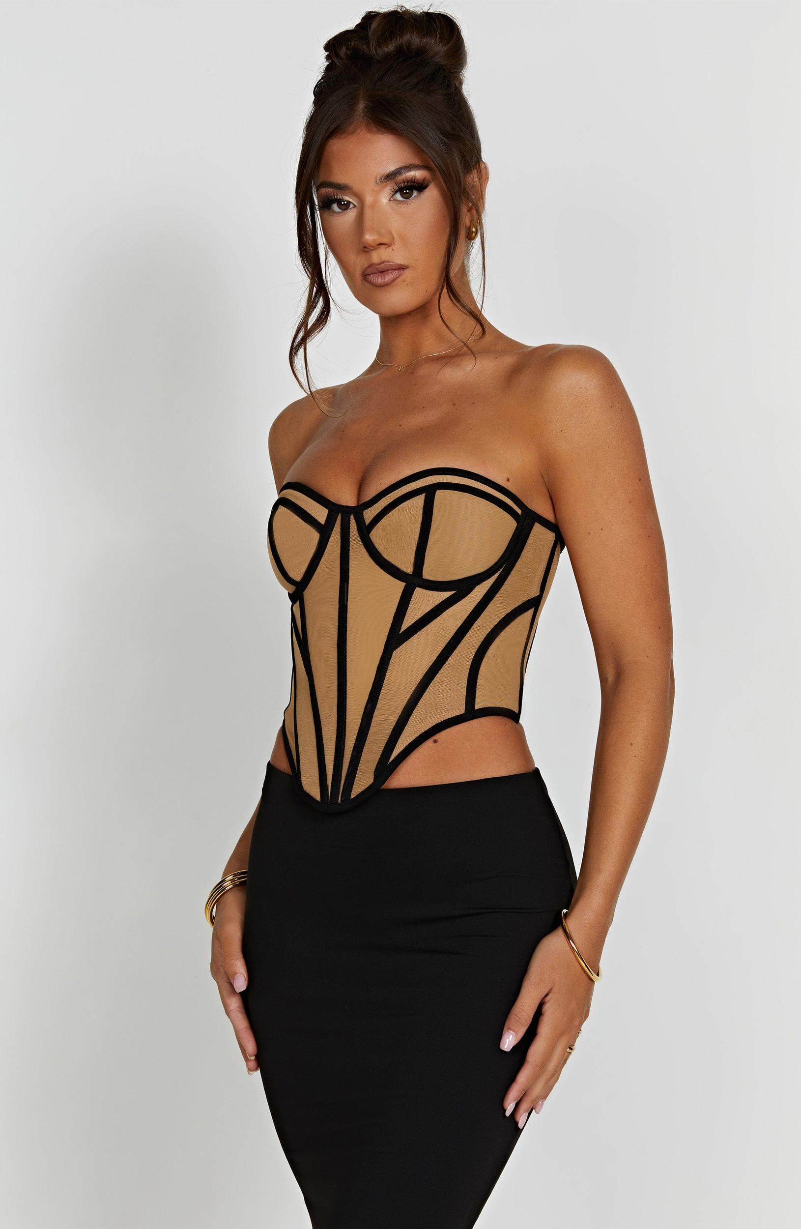 Santanna Corset - Ivory/Nude Product Image