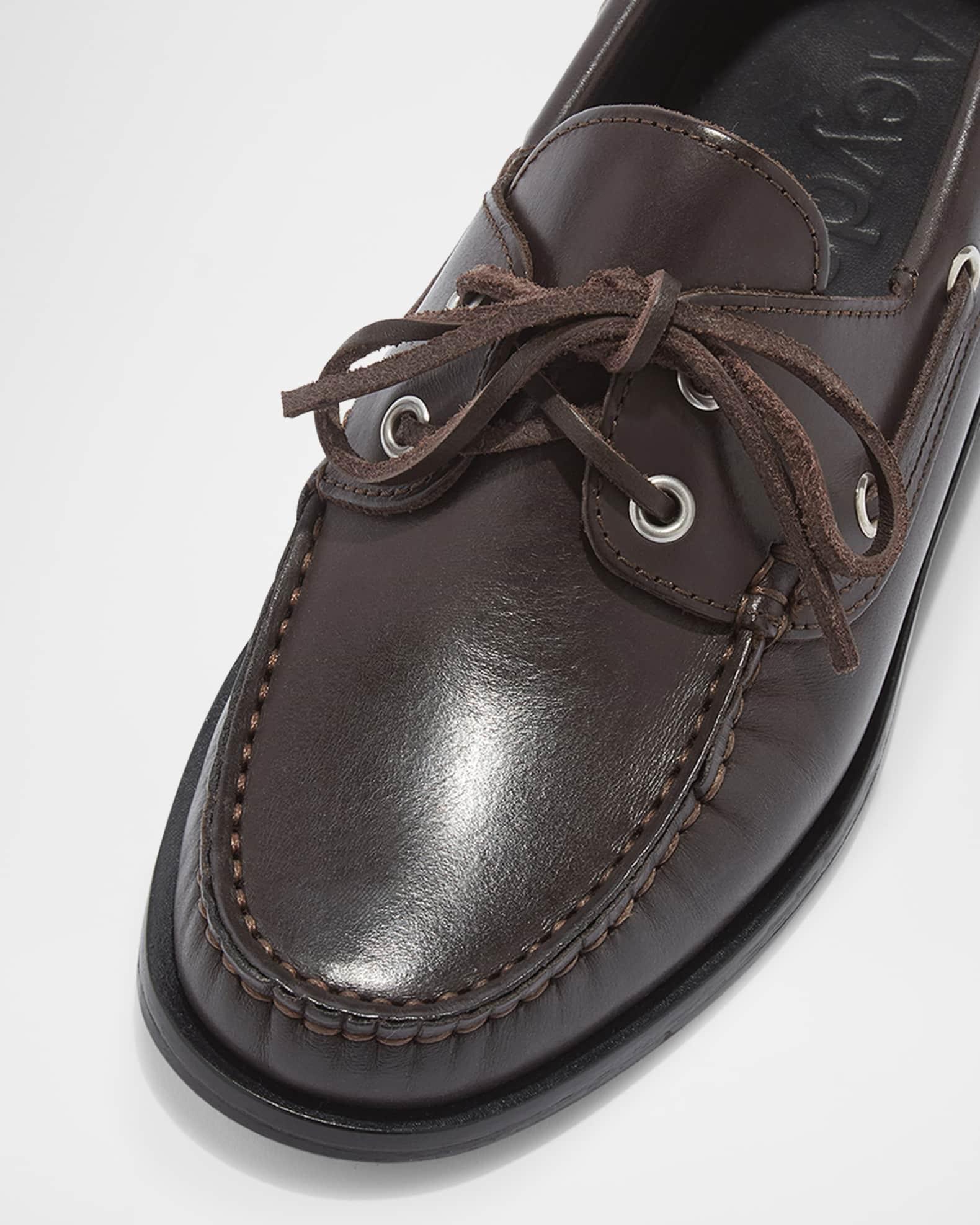 Harris Calfskin Lace-Up Loafers Product Image