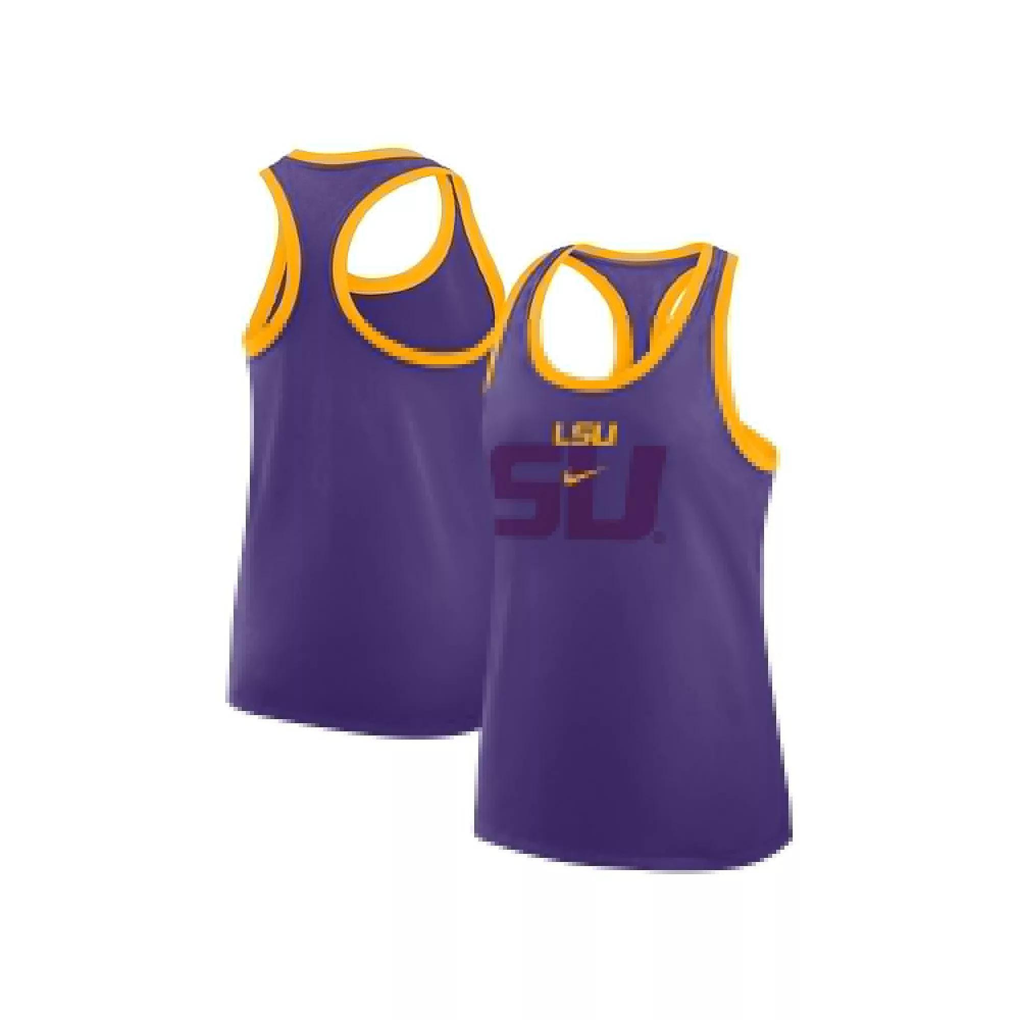 LSU Primetime Shadow Women's Nike College Racerback Tank Top Product Image