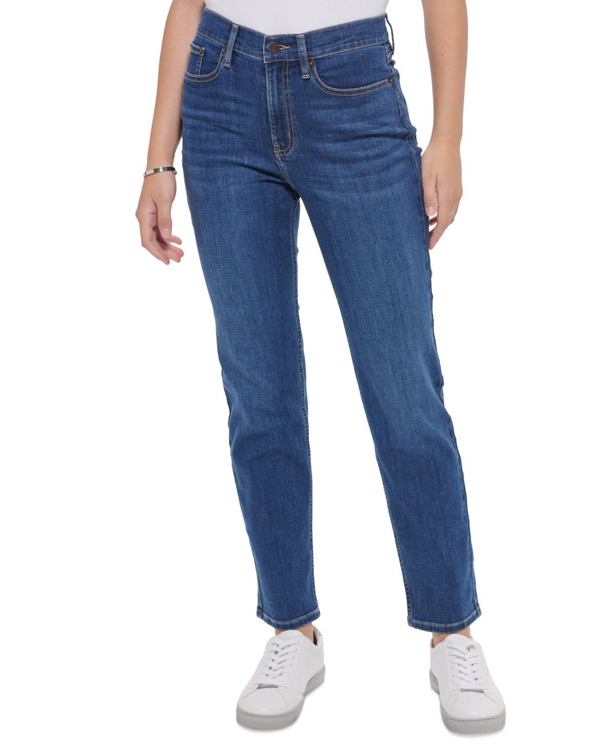 Calvin Klein Jeans Womens High-Rise Slim Whisper Soft Jeans Product Image