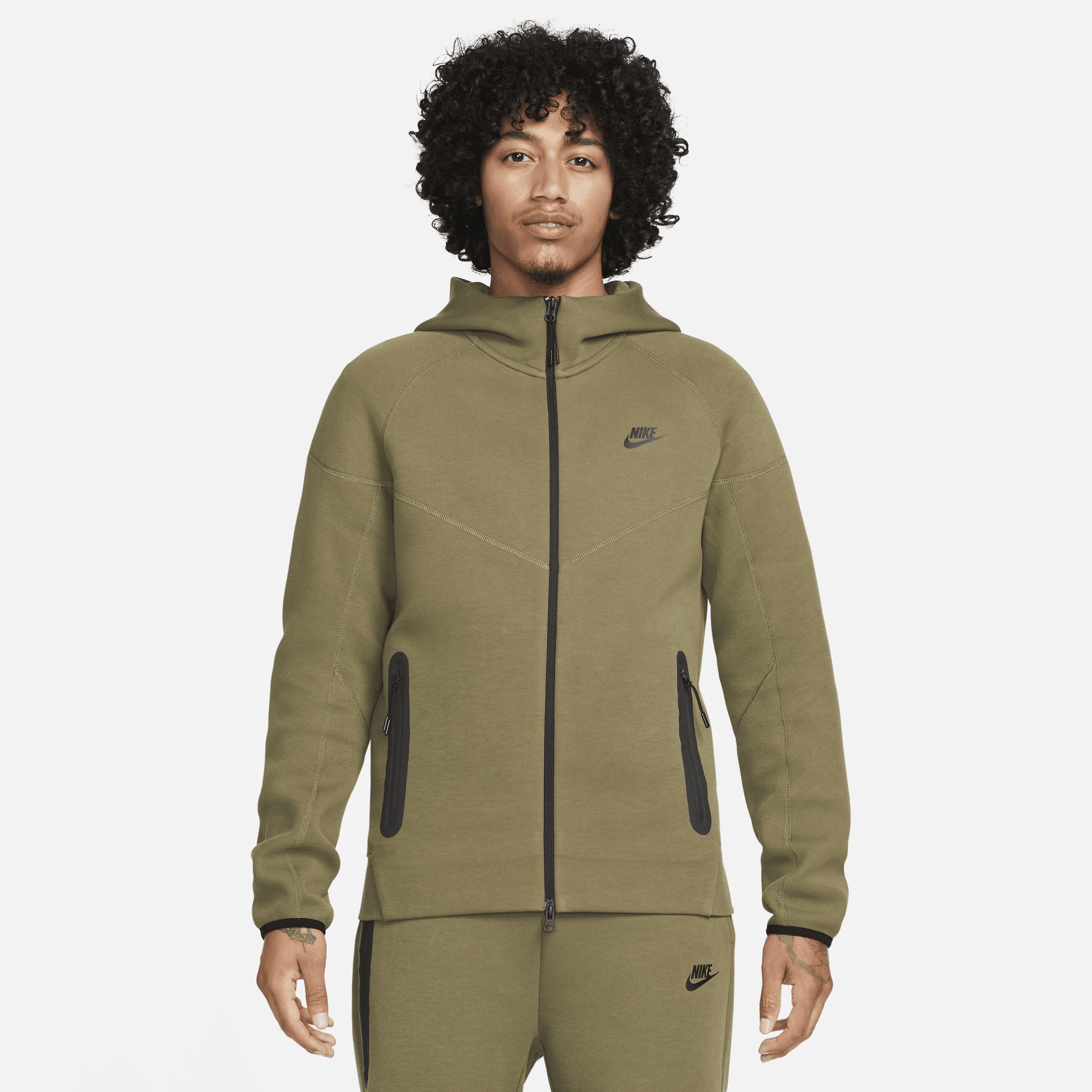 Nike Tech Fleece full zip hoodie in gray Product Image