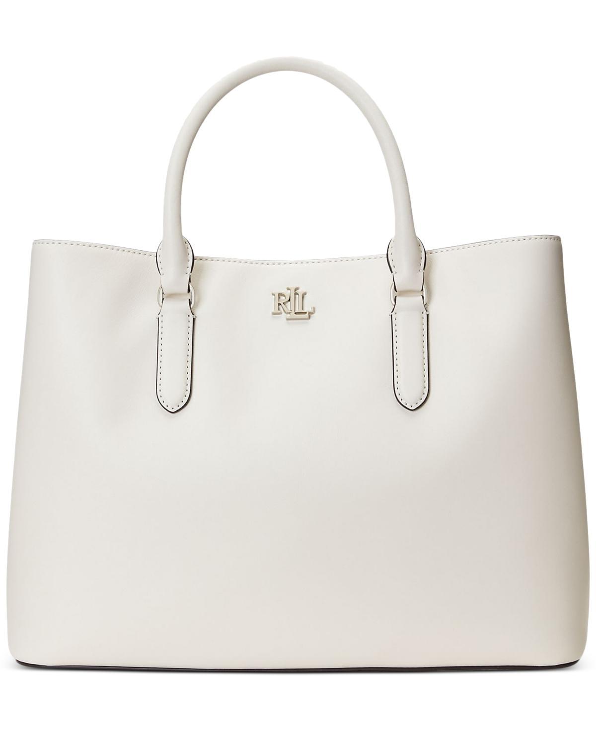Lauren Ralph Lauren Womens Full-Grain Smooth Leather Large Marcy Satchel Product Image