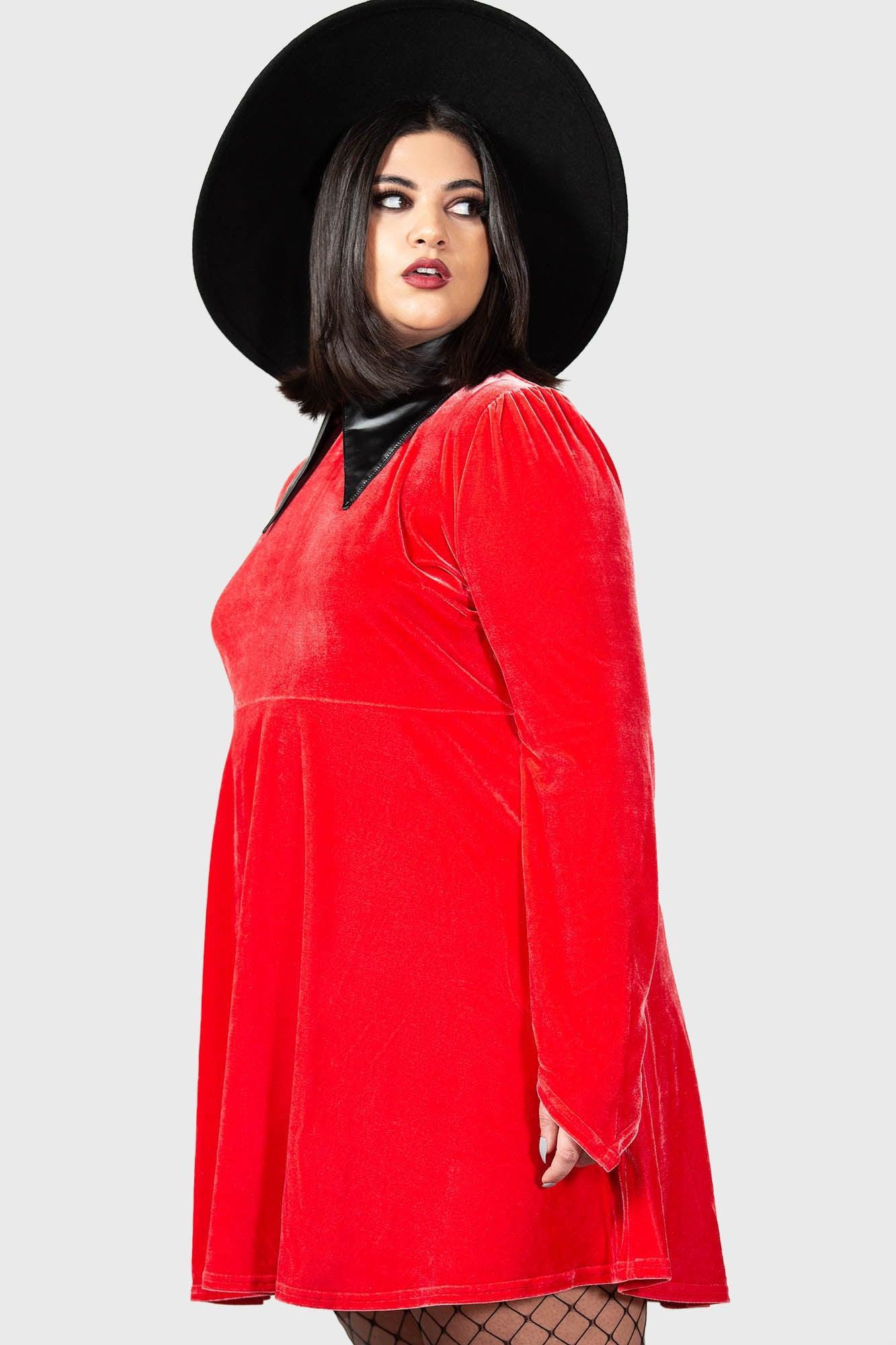 Cathedral II Skater Dress [RED] [PLUS] Female Product Image