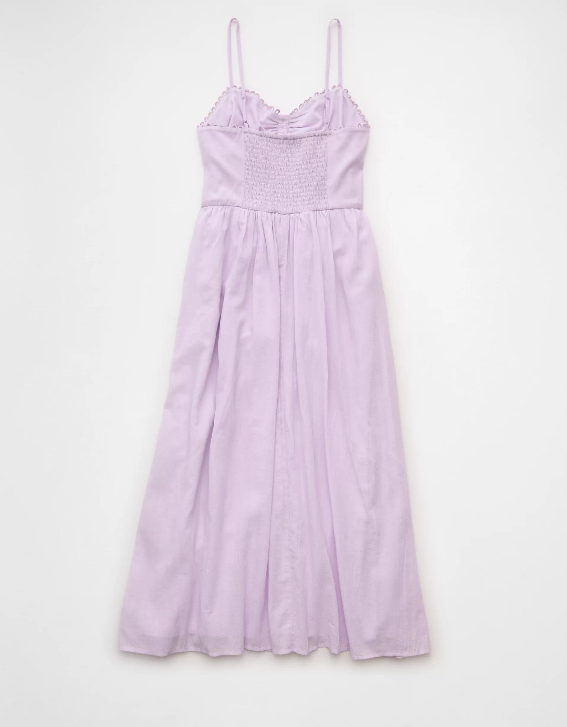 AE Catie Corset Button-Up Midi Dress Women's Product Image