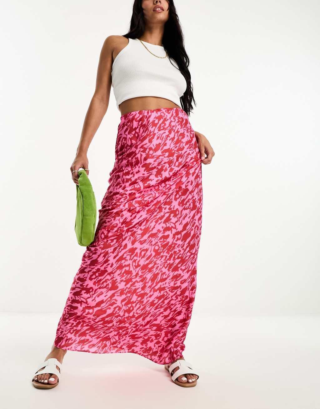 Style Cheat satin maxi skirt Product Image