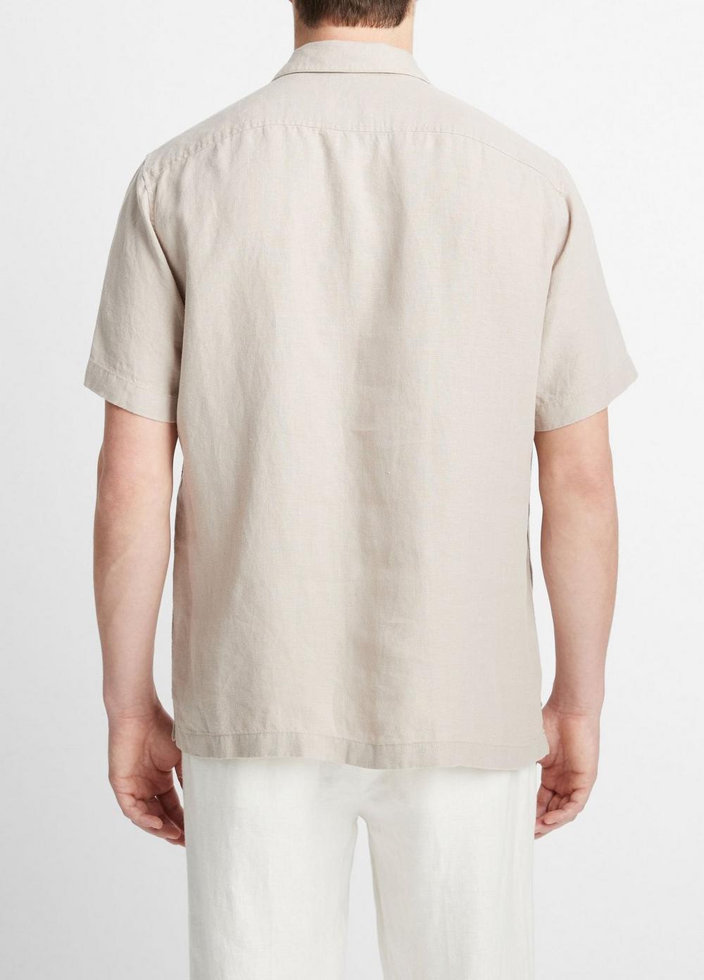 Hemp Quarter-Zip Short-Sleeve Shirt Product Image