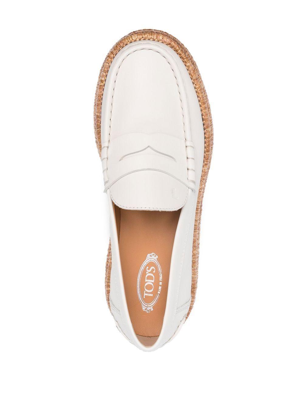 platform leather loafers  Product Image