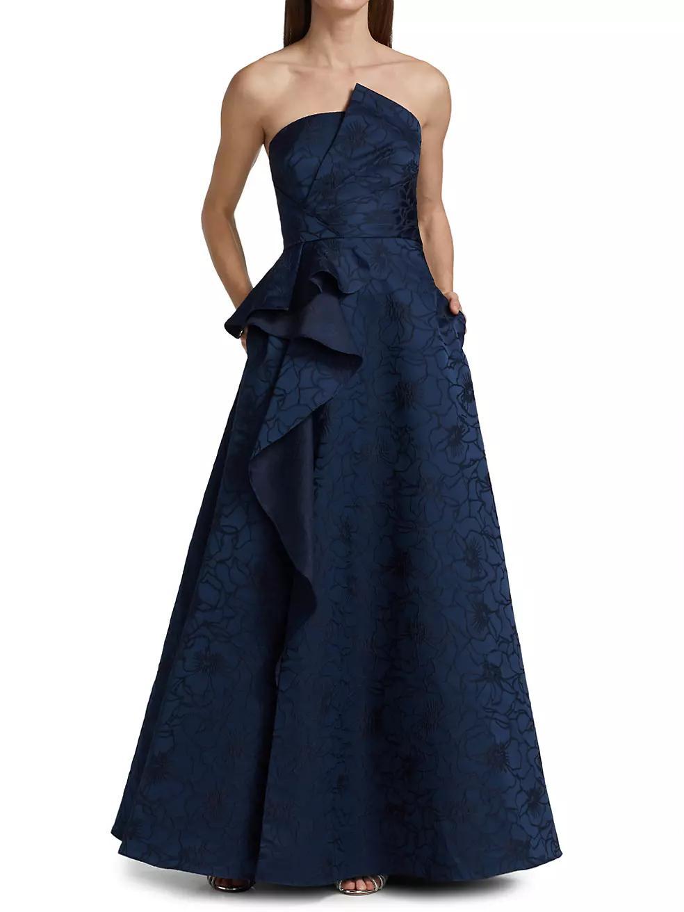 Floral Jacquard Ballgown Product Image