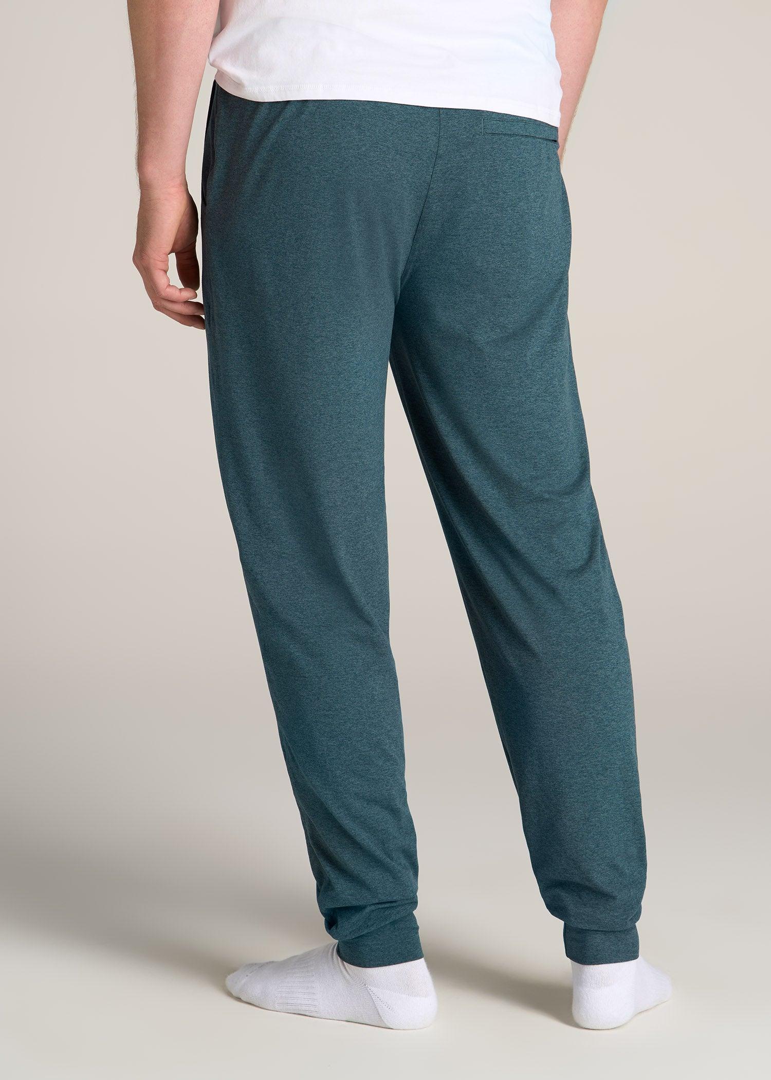 Weekender Stretch Lounge Joggers for Tall Men in Dark Teal Mix Product Image