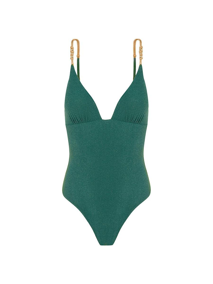 Solid Paige Claire Brazilian One-Piece Swimsuit Product Image