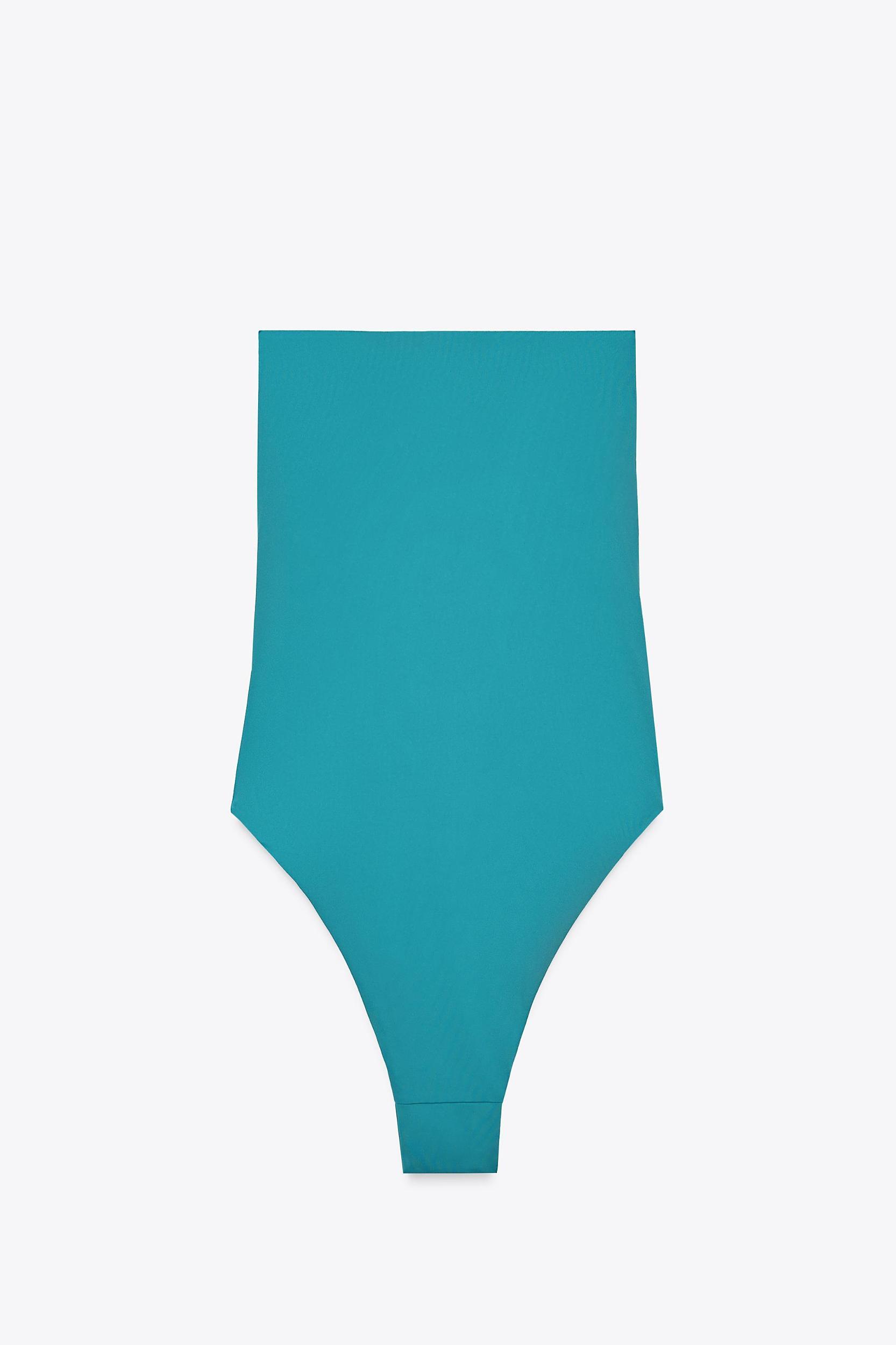 STONE CUTOUT BANDEAU SWIMSUIT Product Image