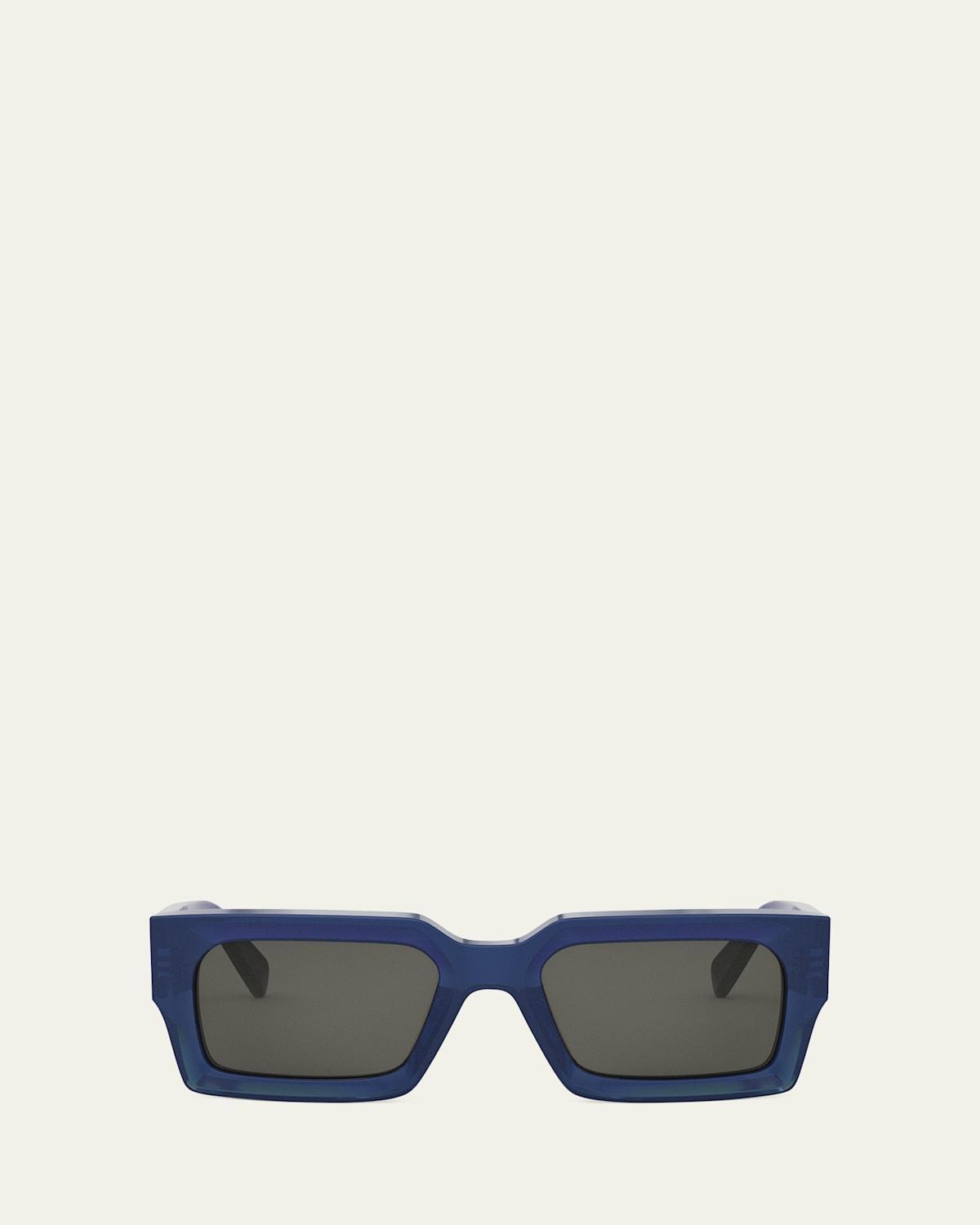 Mens 3-Dot Acetate Rectangle Sunglasses Product Image