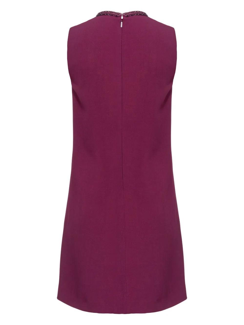 jewel-neck mini dress Product Image