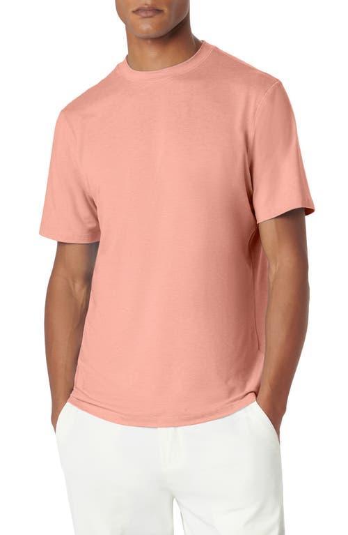 Mens Cotton Jersey Crewneck T-Shirt with Faux Layering Product Image