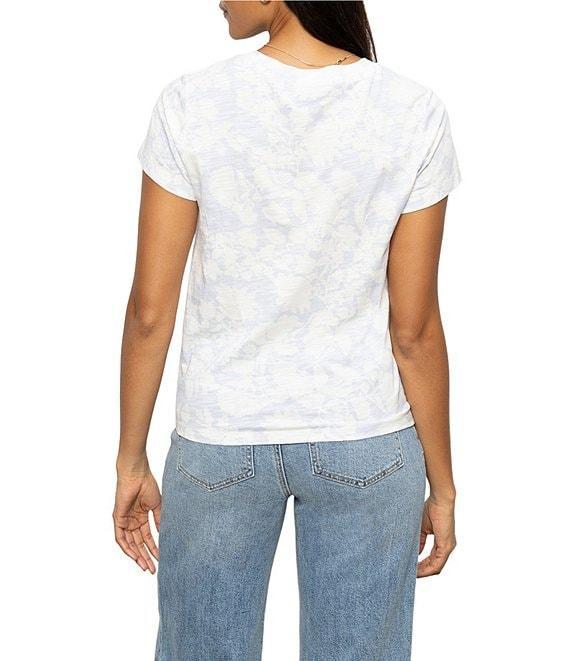 Sanctuary The Perfect Tee Floral Print Crew Neck Knit Top Product Image