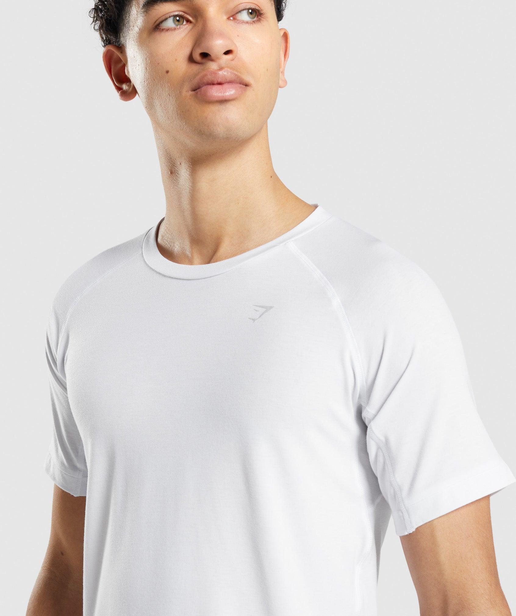 Gymshark Studio Amplify T-Shirt - White Male Product Image