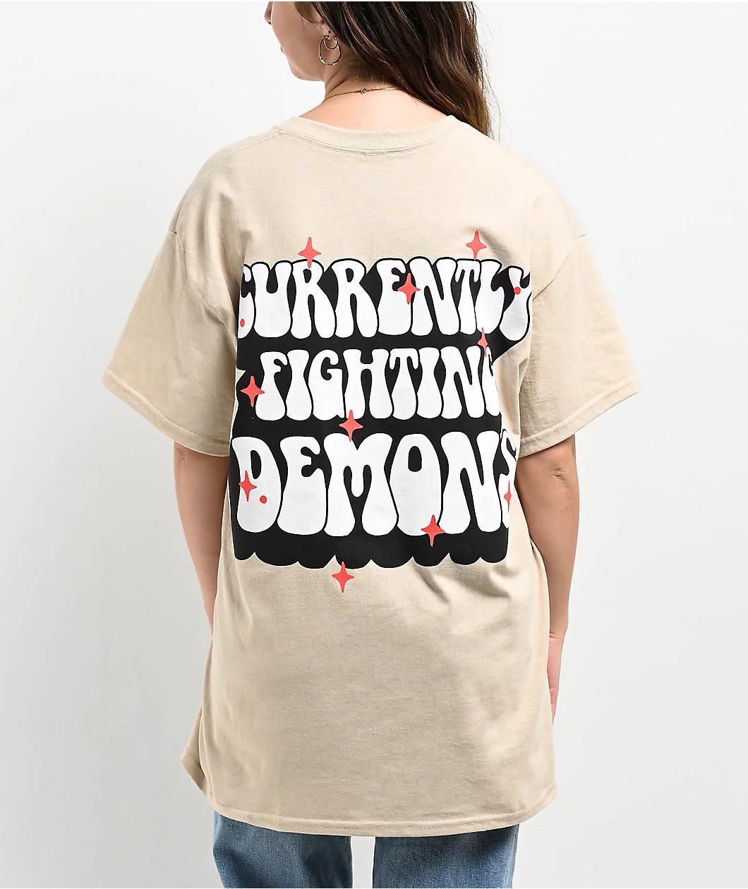 XPLR Fighting Demons Sand T-Shirt Product Image